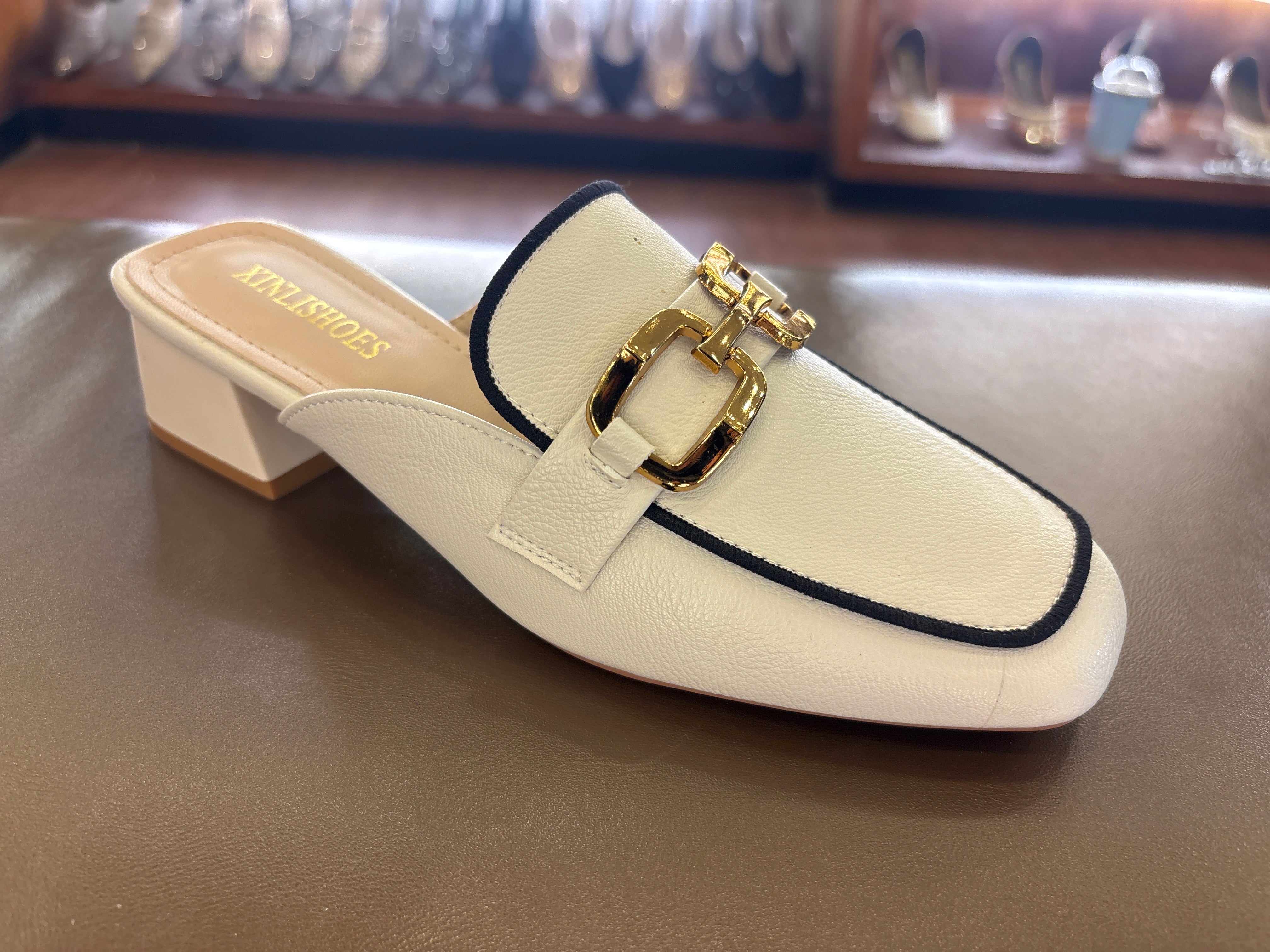 Sakura Premium Back Open Block Heel Mules - The Heels India