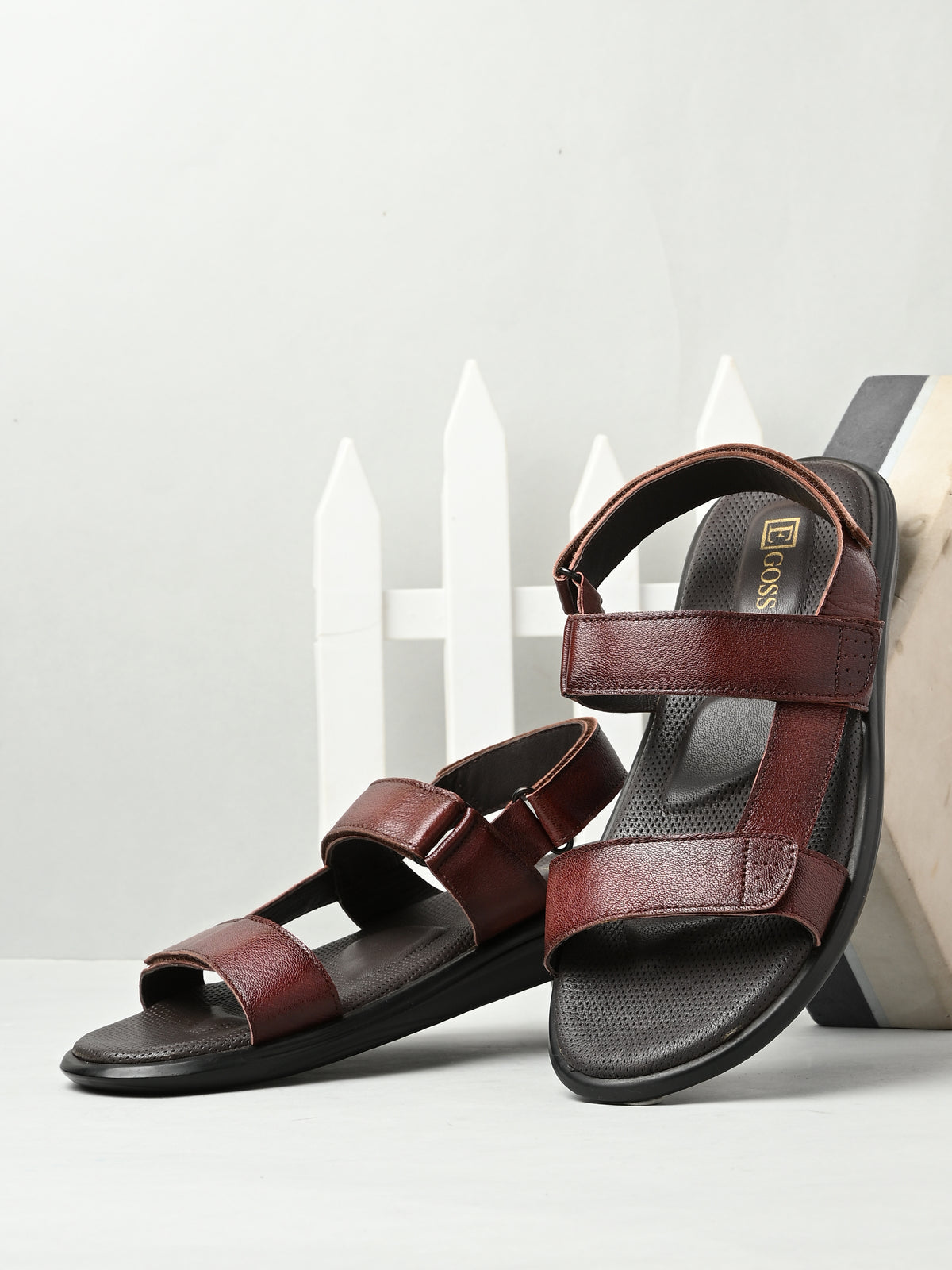 Rory Leather Velcro Sandals - The Heels India