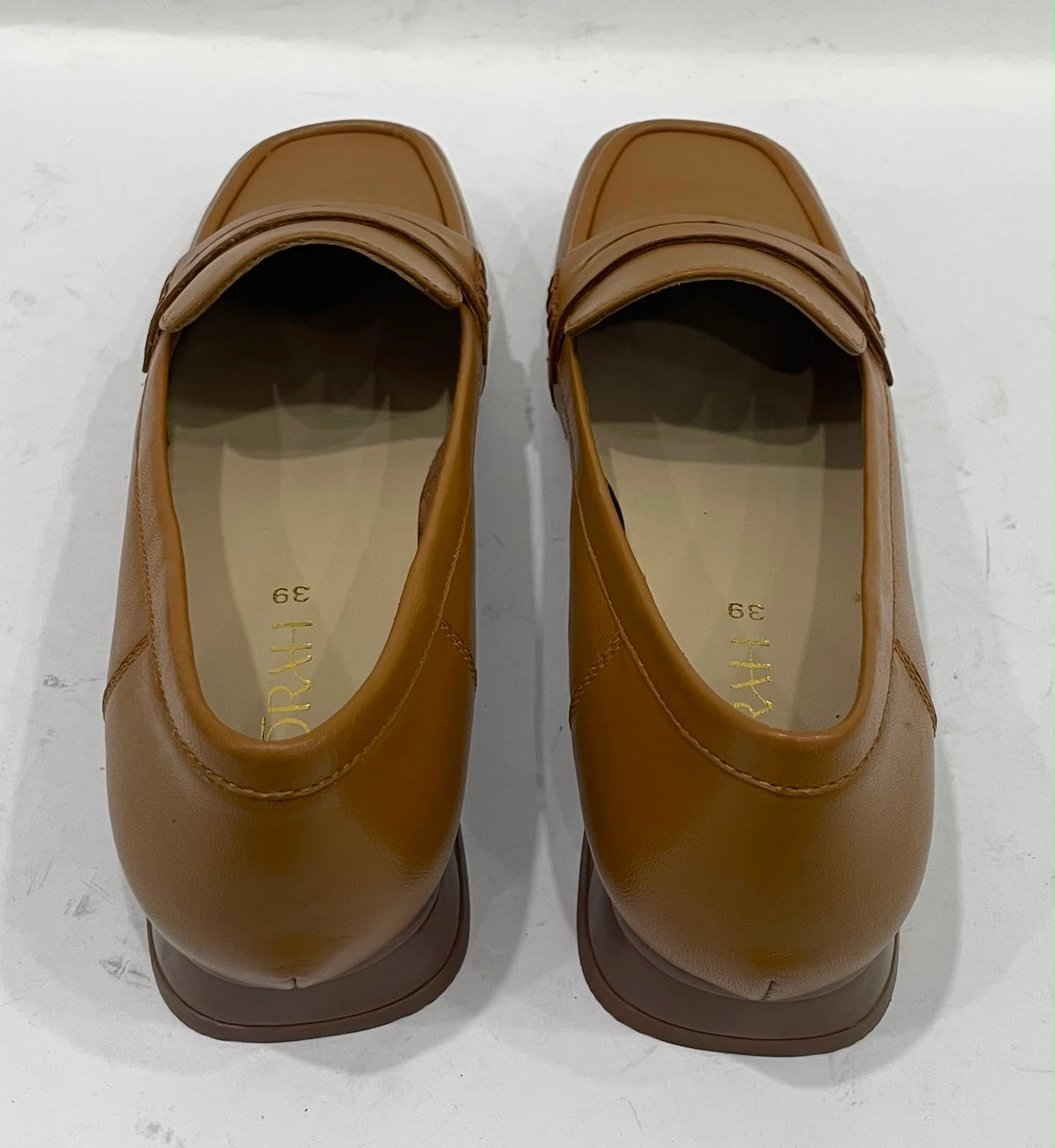 SERENE Premium Leather Mid Heel Square Toe Loafers