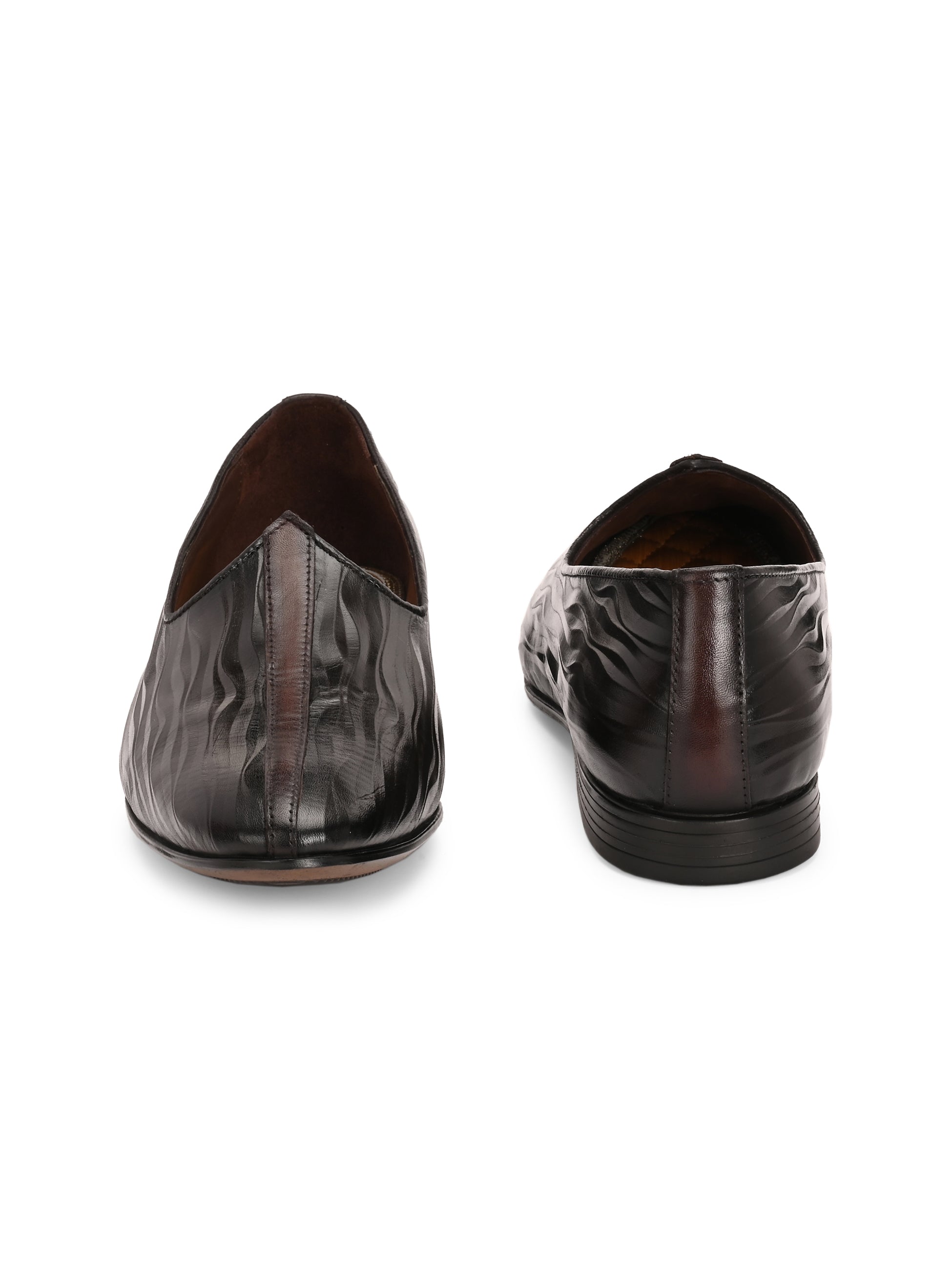 Zayan Ethnic Leather Juttis - The Heels India