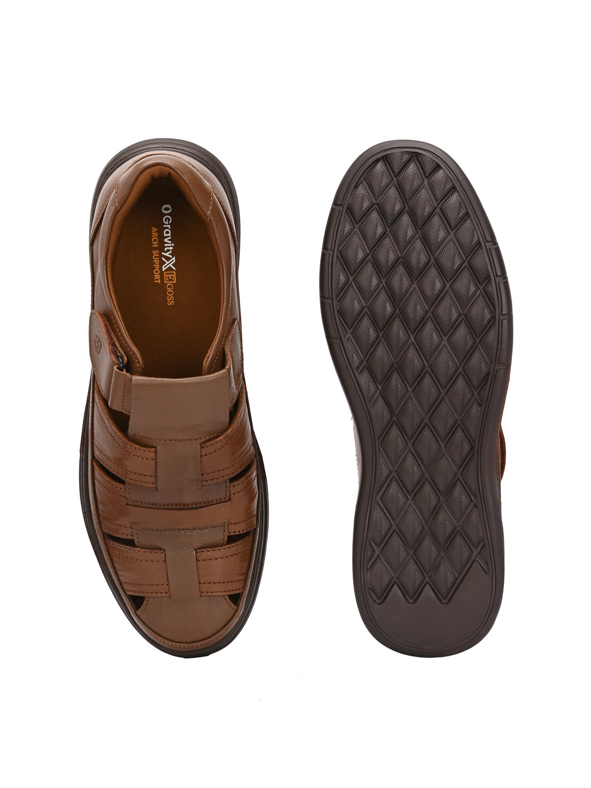 Declan Zero Gravity Leather Roman Sandals