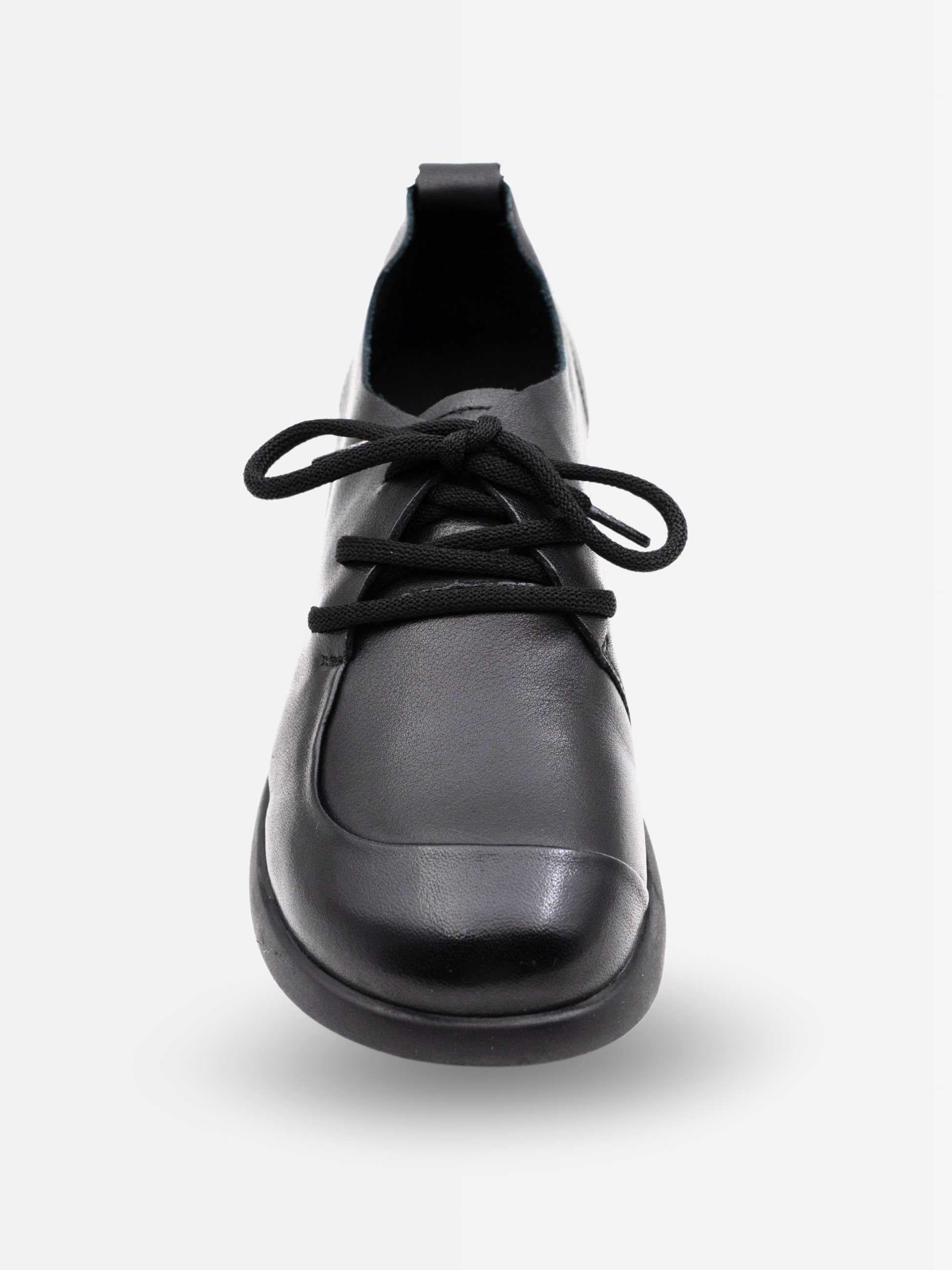 Elle Leather Ankle Derby Shoes