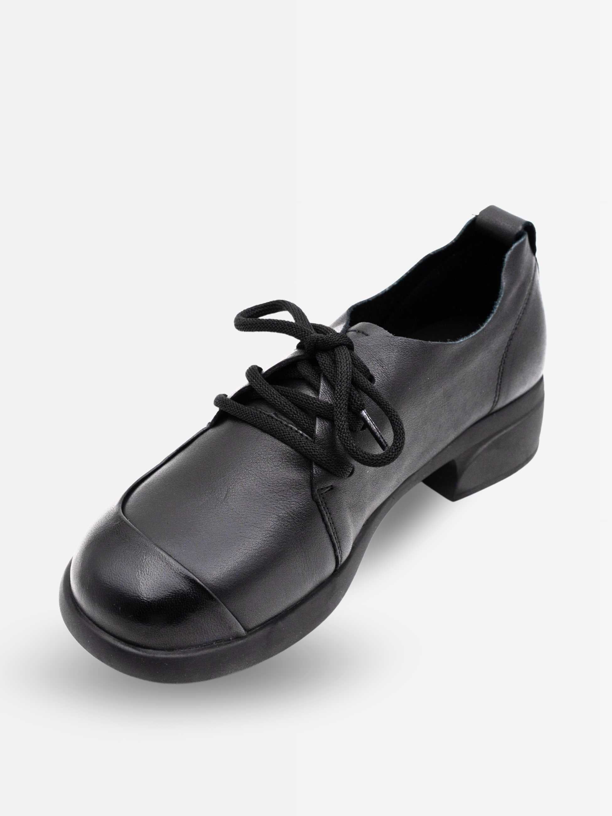 Elle Leather Ankle Derby Shoes