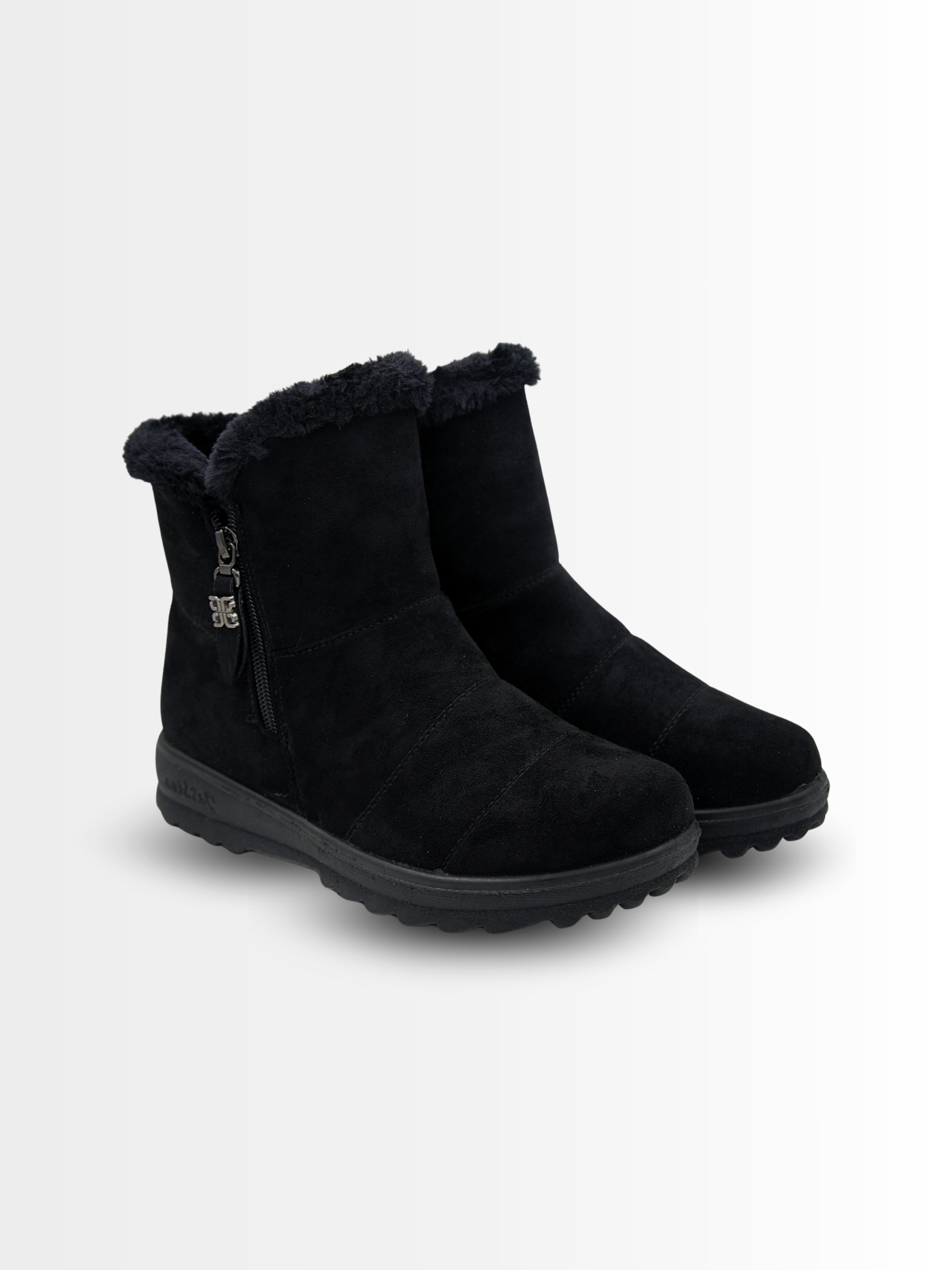 Blaire Suede Ankle Fur Boots
