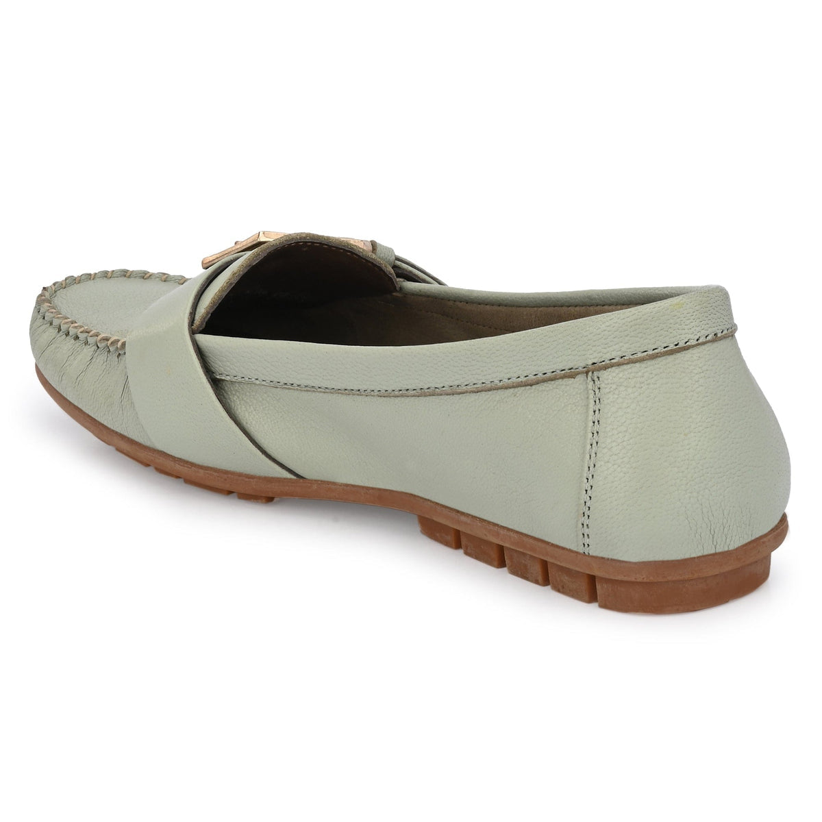 Kiya Buckled Leather Loafers