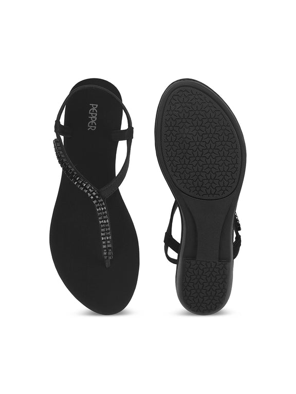 Carmen Cushioned Elastic Sandals