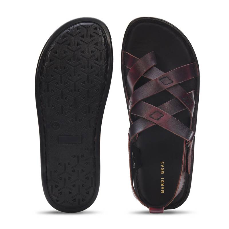 Dalton Leather CrissCross Sandals (ch