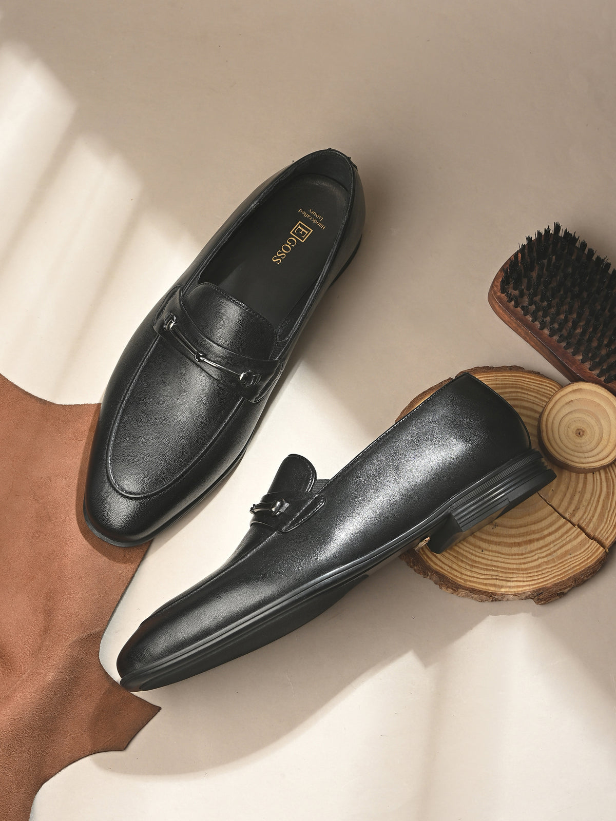 Arius Leather Buckled Loafers