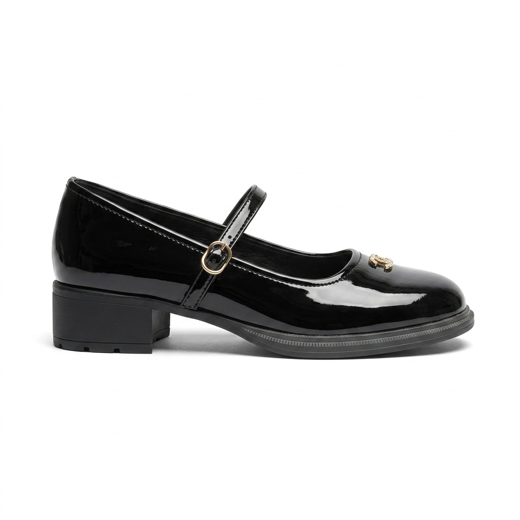 Shuzu Premium Patent Mary Jane Block Heels
