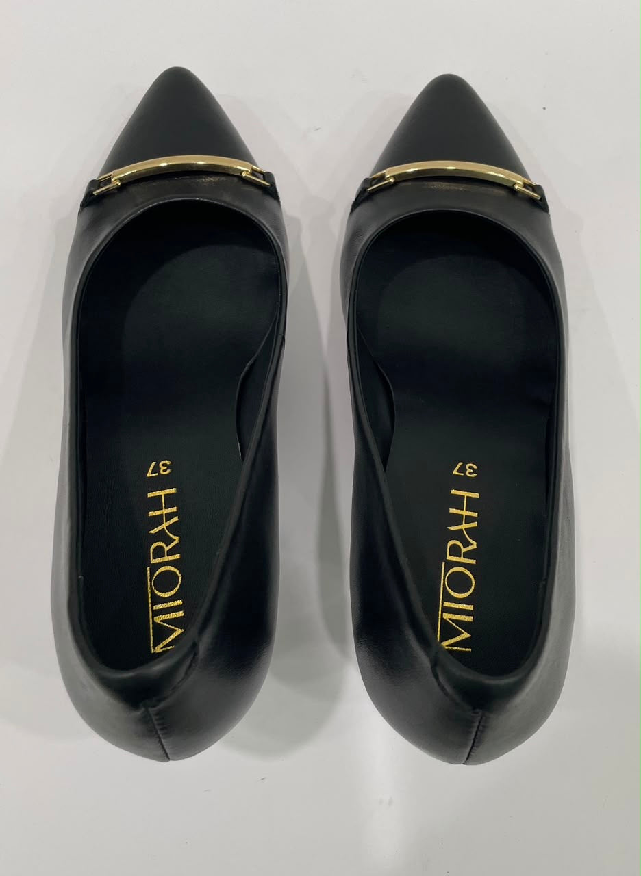 NOA Premium Leather Kitten Heels - The Heels India