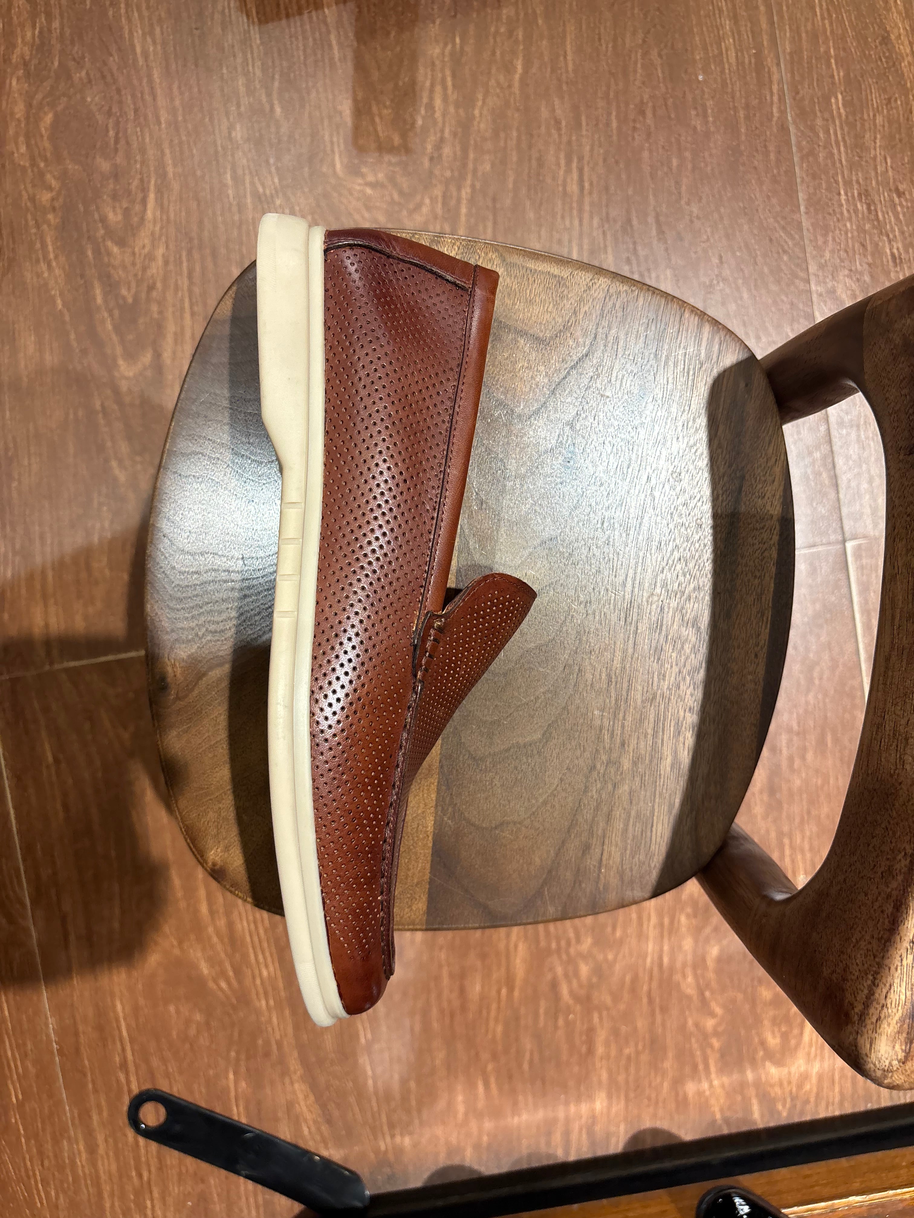 Jude Premium Perforated Leather Slip-On Loafers