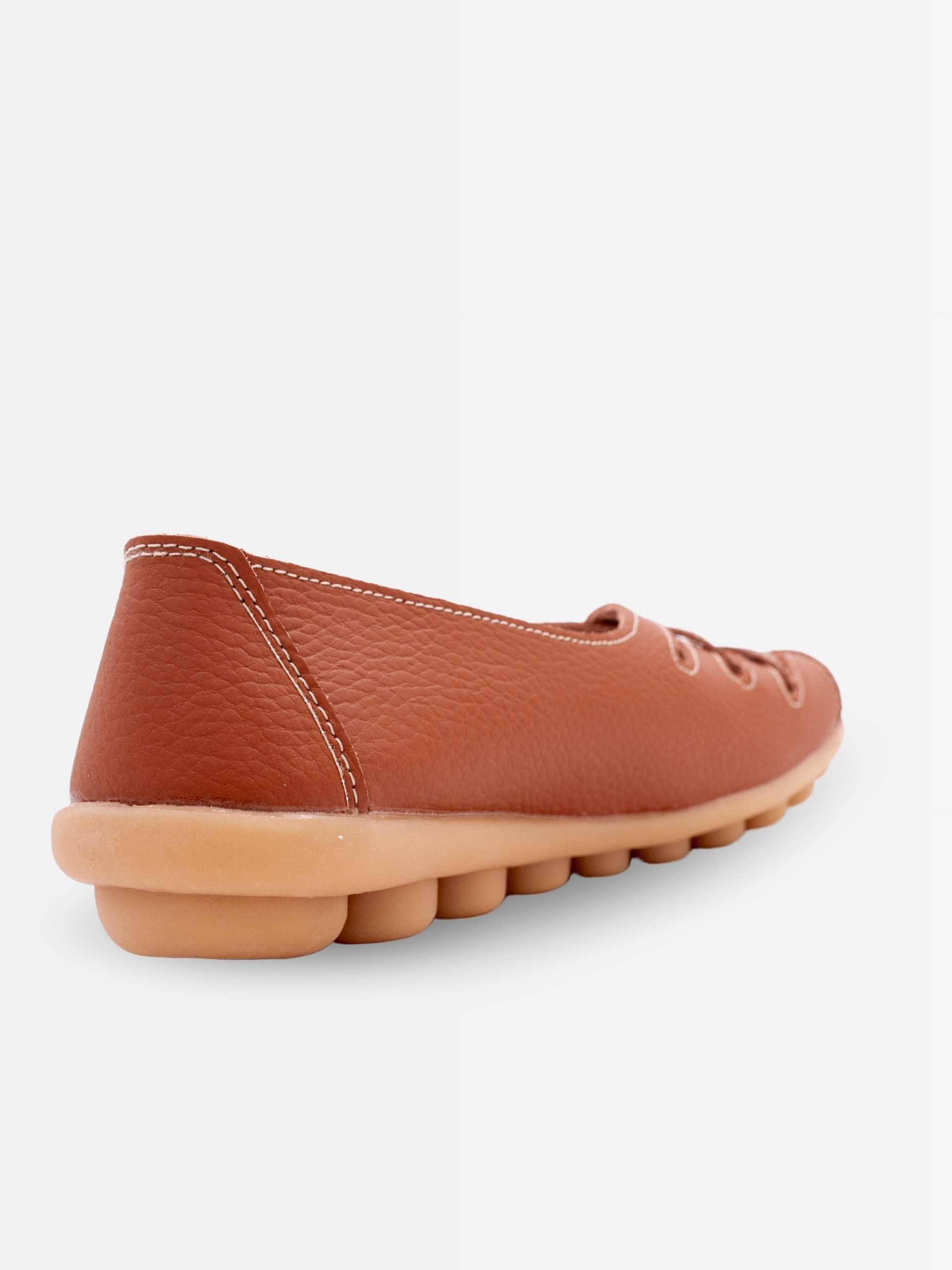 Zuri Criss Cross Leather Loafers