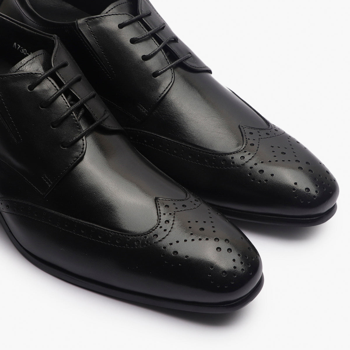 Anders Premium Leather Insert Heel Brogues - The Heels India