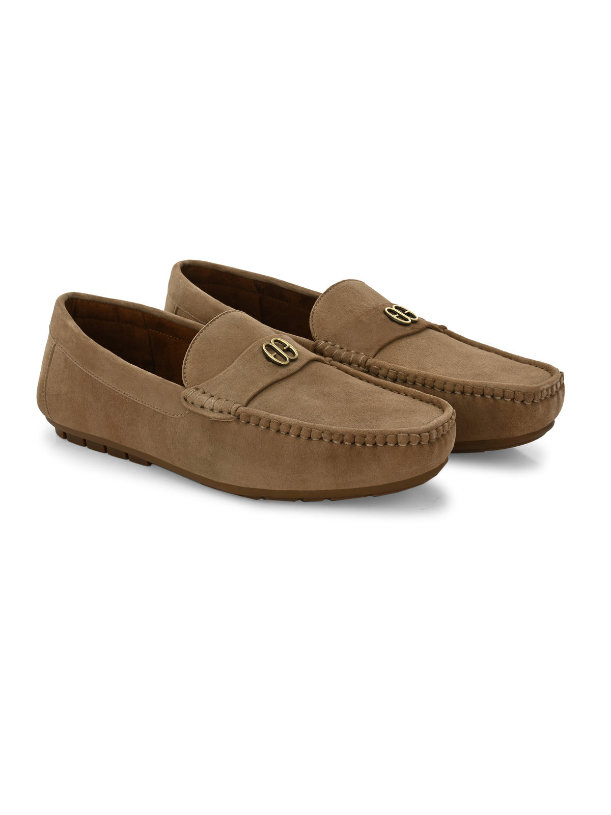 Ascend Sand Leather Loafers - The Heels India