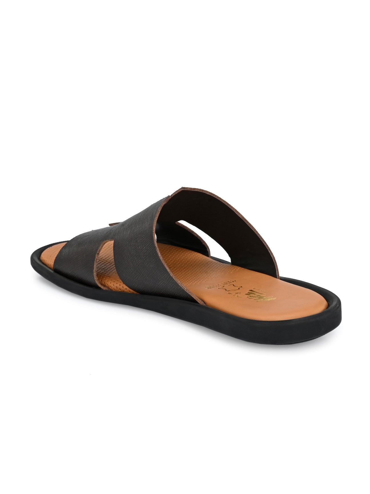 James Brown Leather Sliders - The Heels India