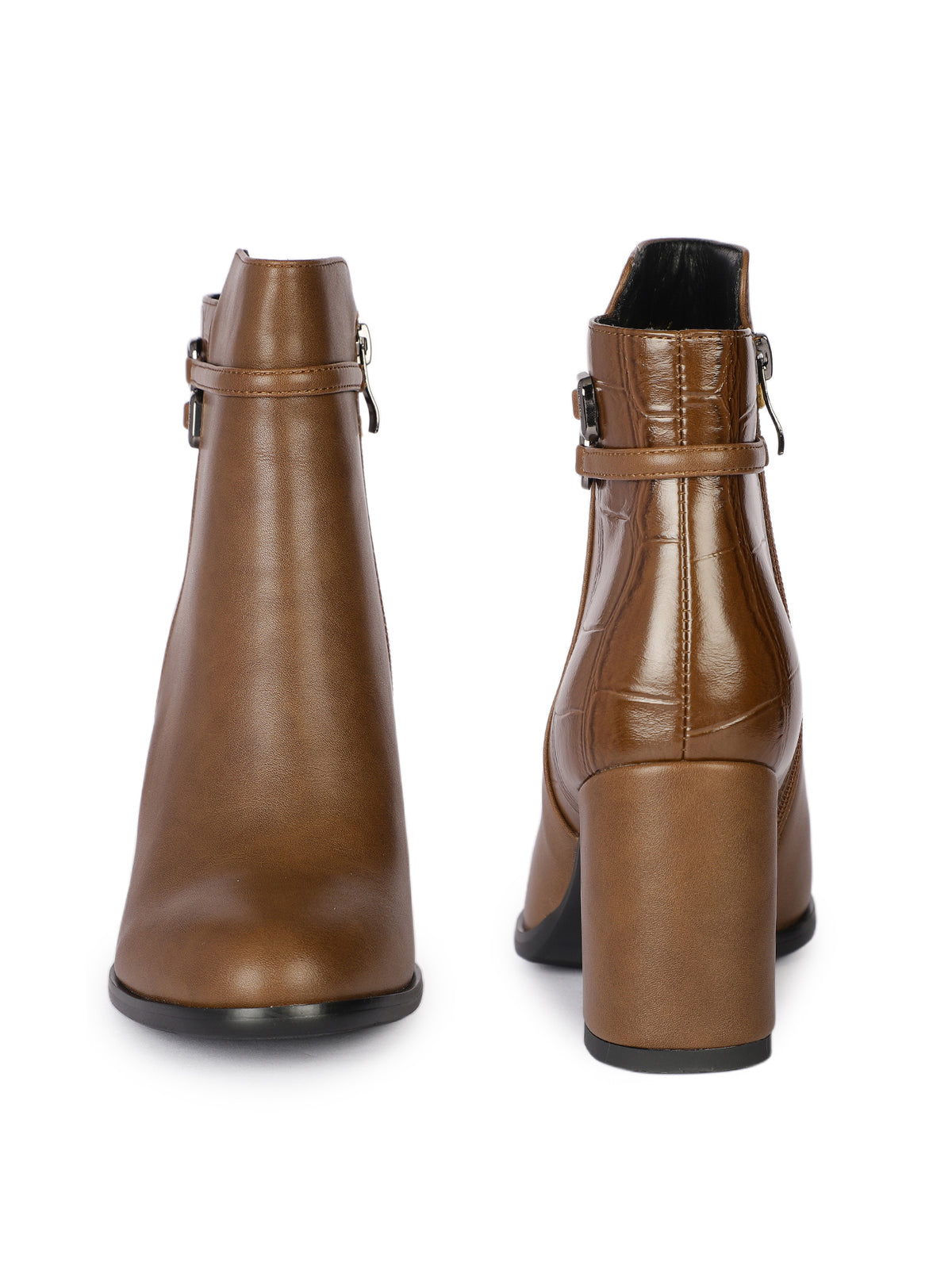 Stella Premium Winter Ankle Block Heel Boots