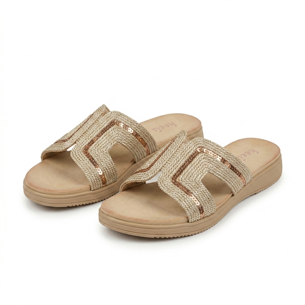Jollie Crochet Comfort Summer Slippers
