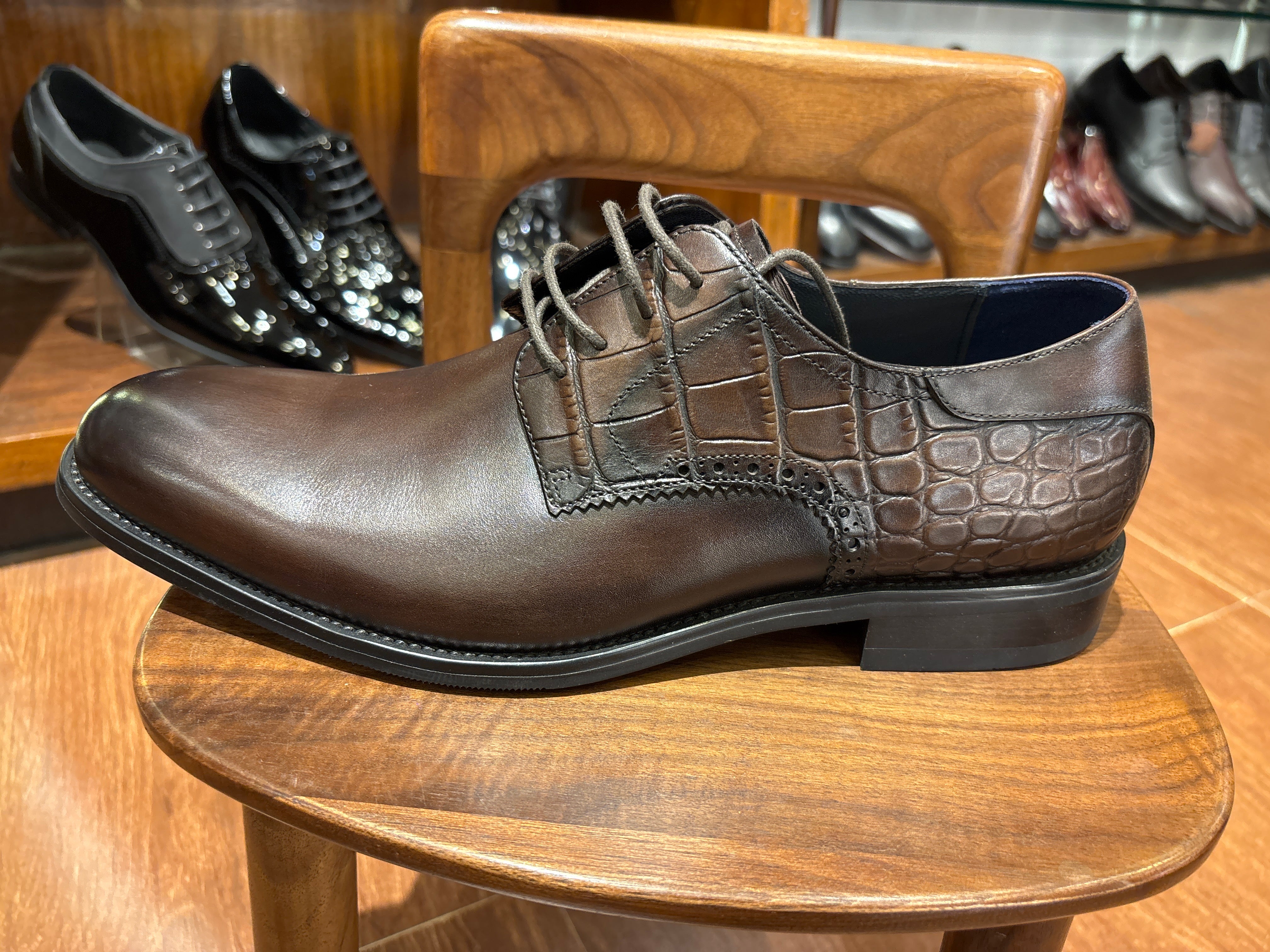 Lewis Premium Leather Luxury Lace Up Derby Shoes - The Heels India