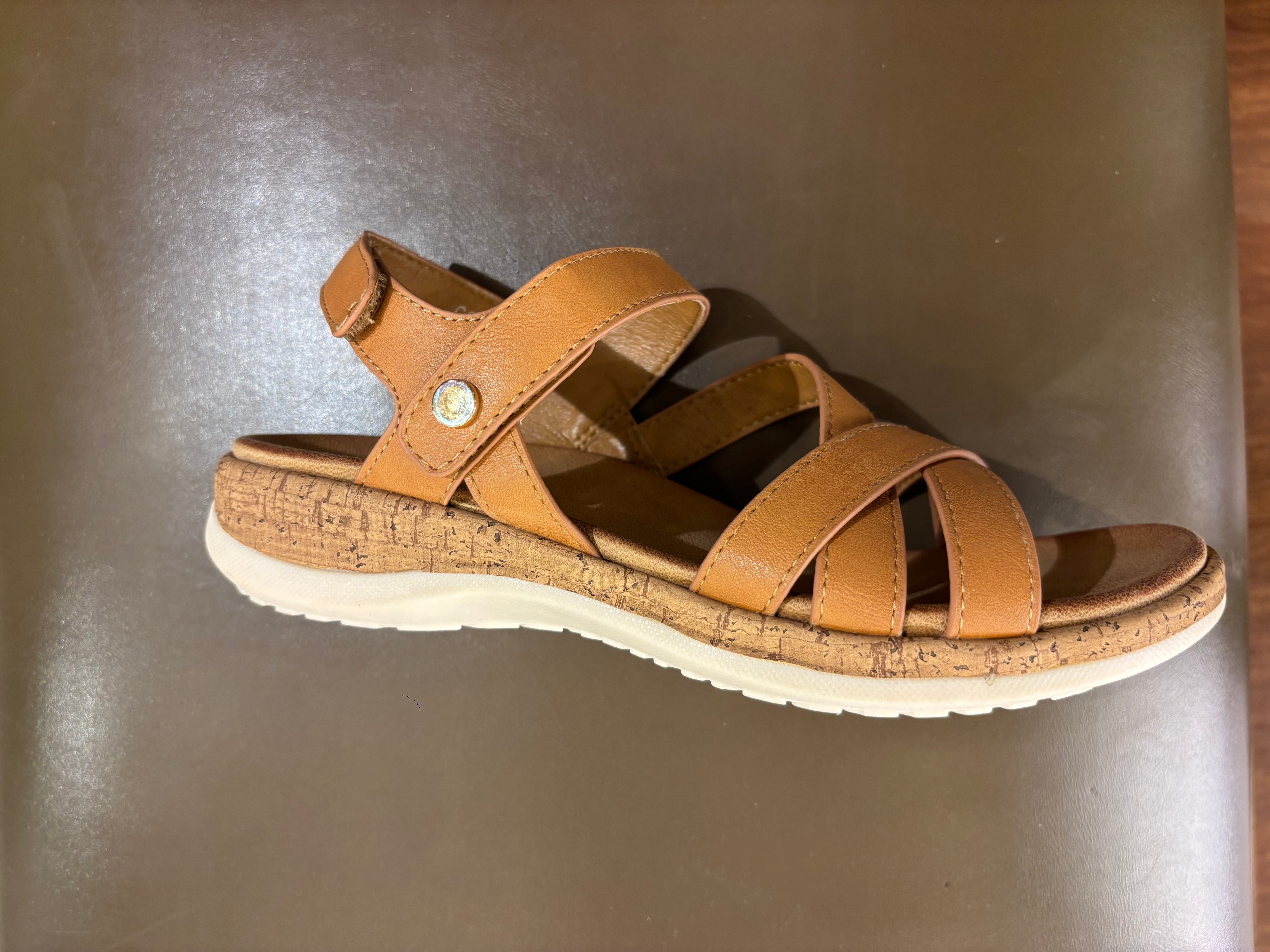 Frida Summer Criss Cross Comfort Velcro Sandals - The Heels India
