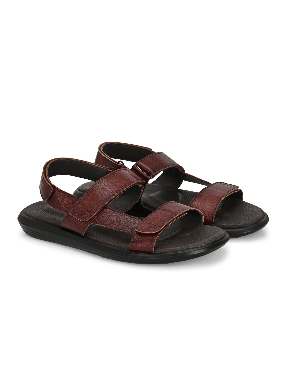 Rory Leather Velcro Sandals - The Heels India