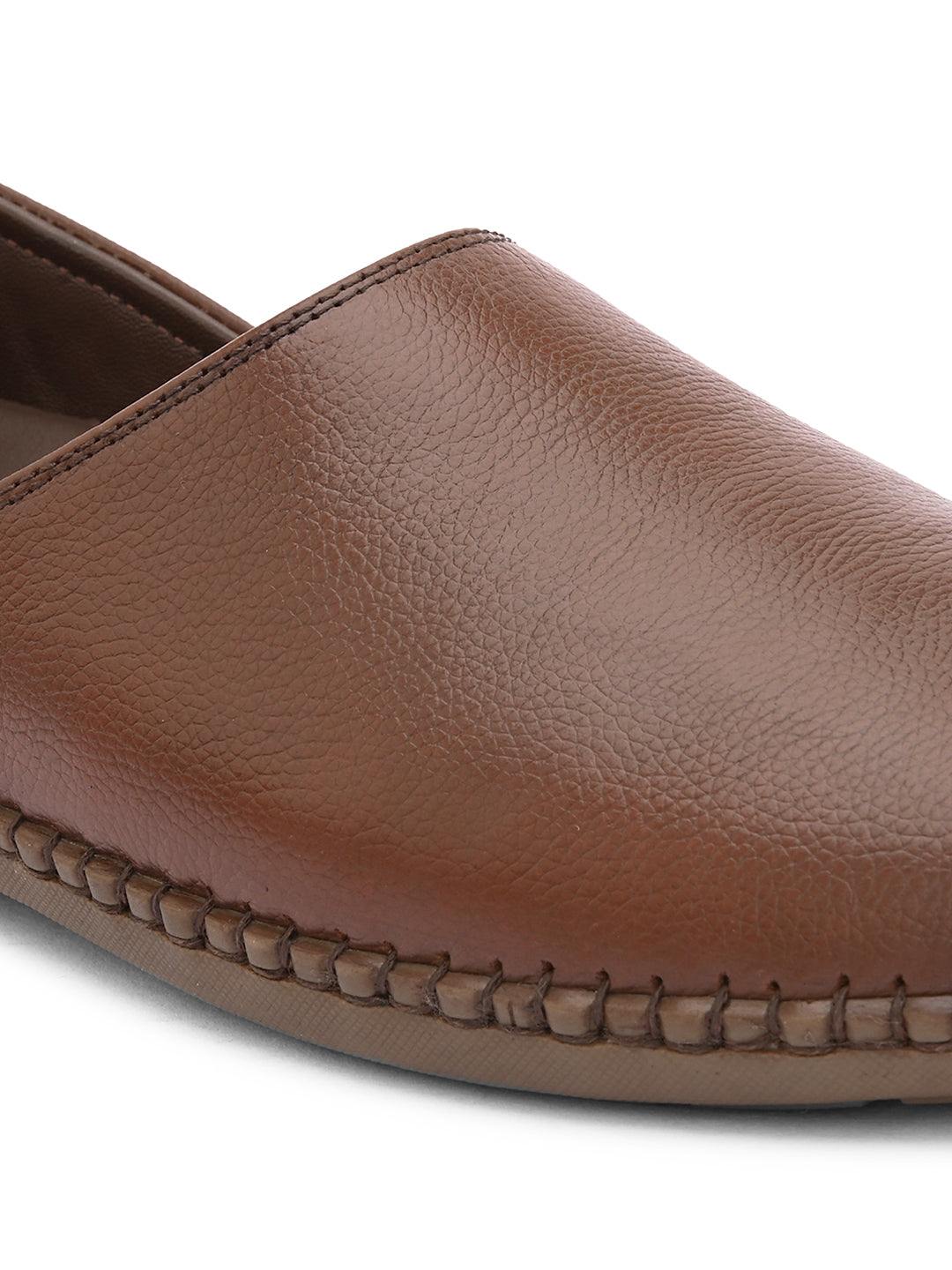 Nathan Ethnic Leather Slip-Ons - The Heels India
