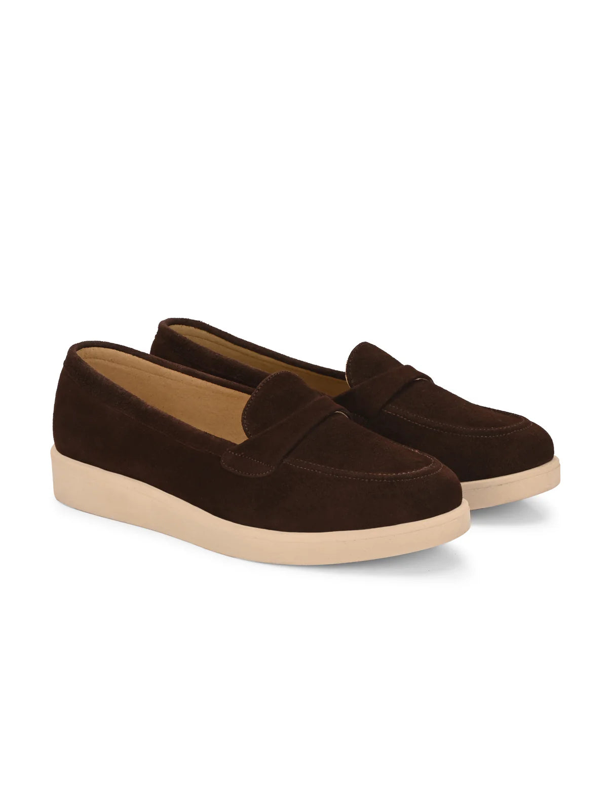Carlita Suede Leather Loafers
