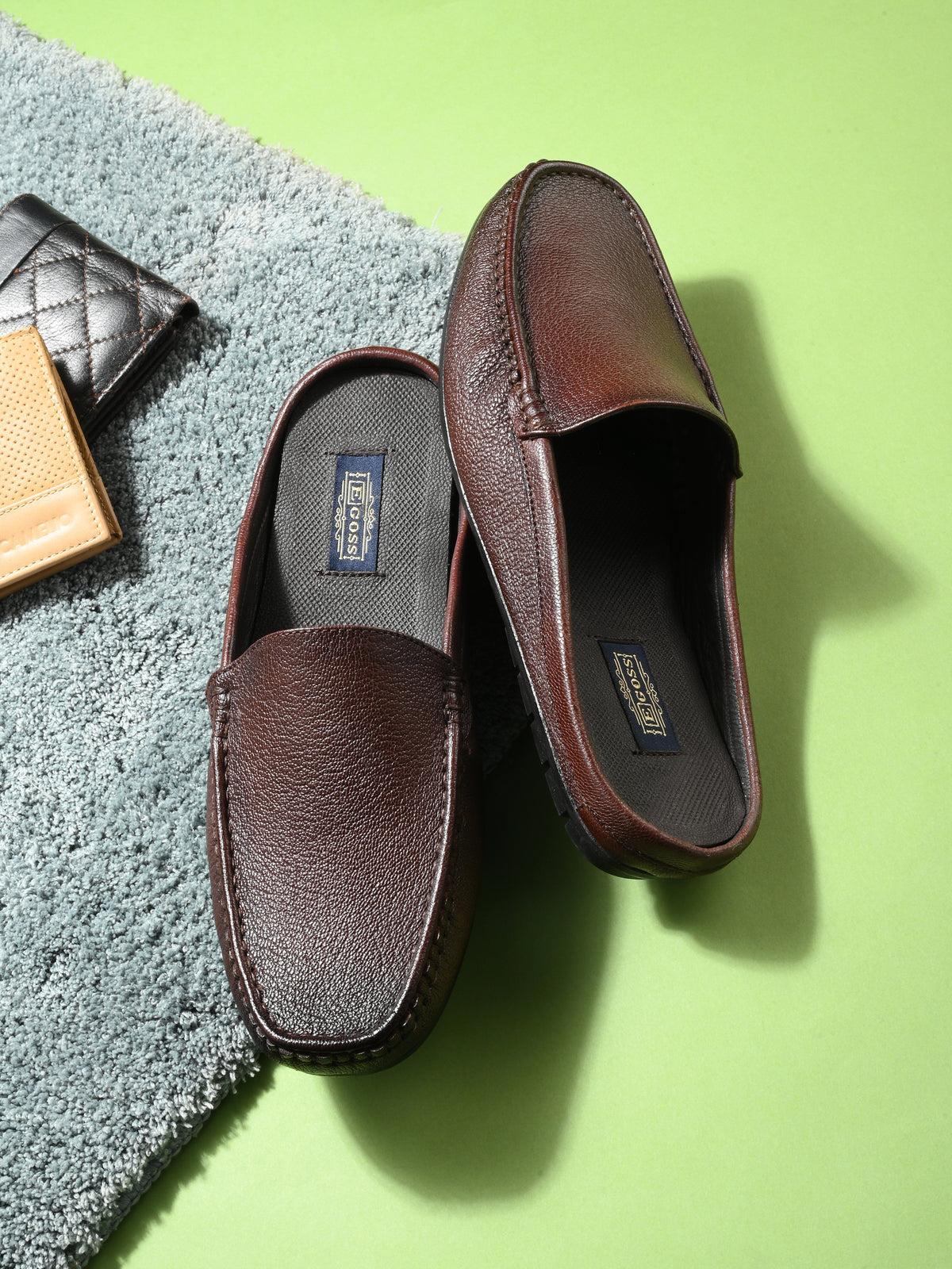 Flint Leather Casual Slip-On Mules