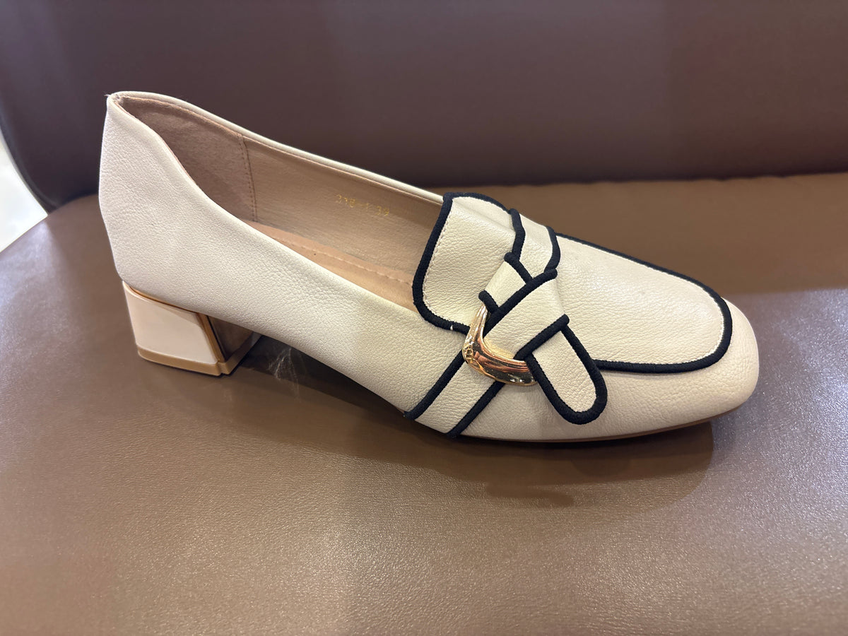Belinda Premium Knotted Block Heel Loafers - The Heels India