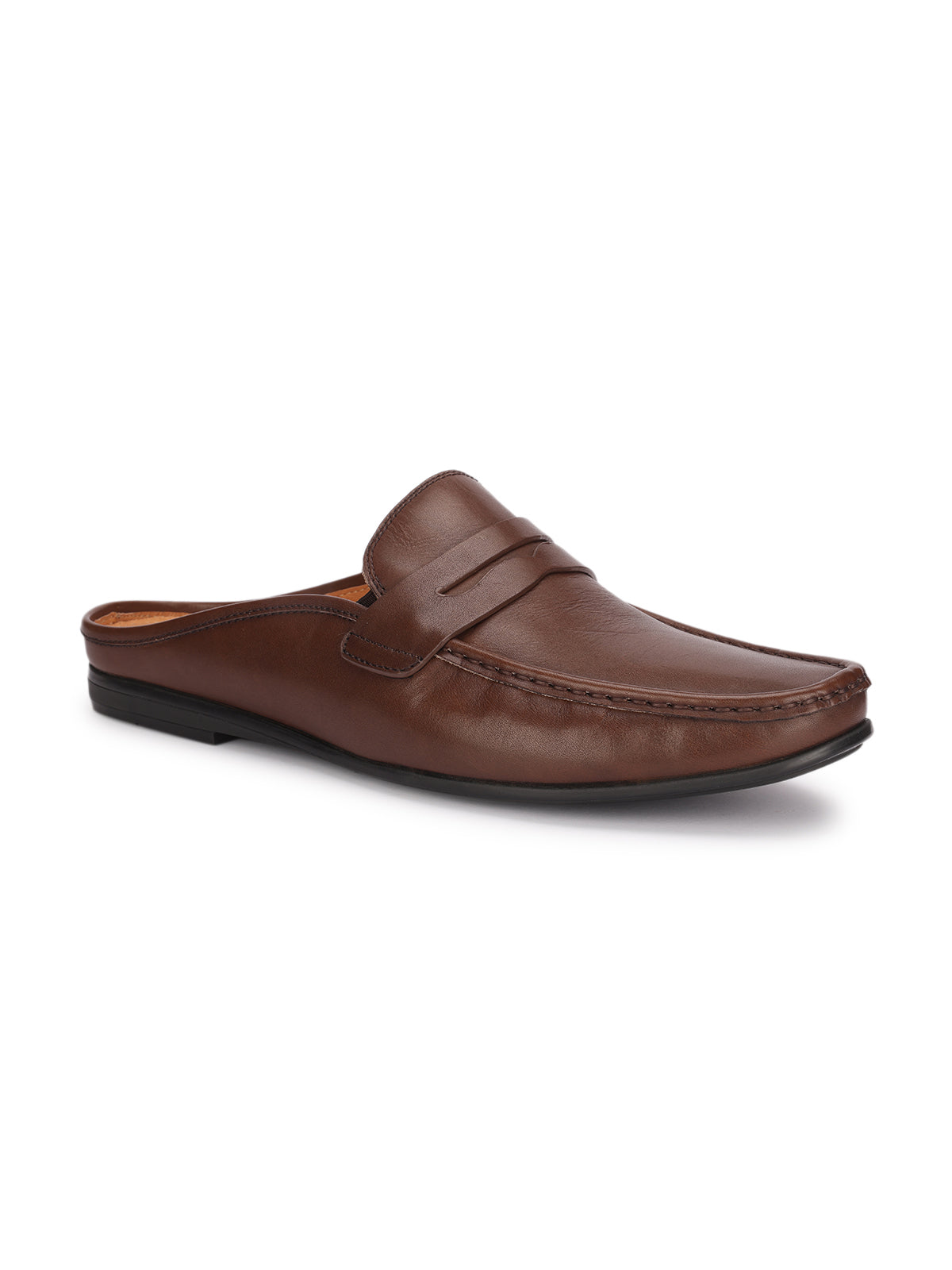 Adrian Premium Leather Back Open Mules