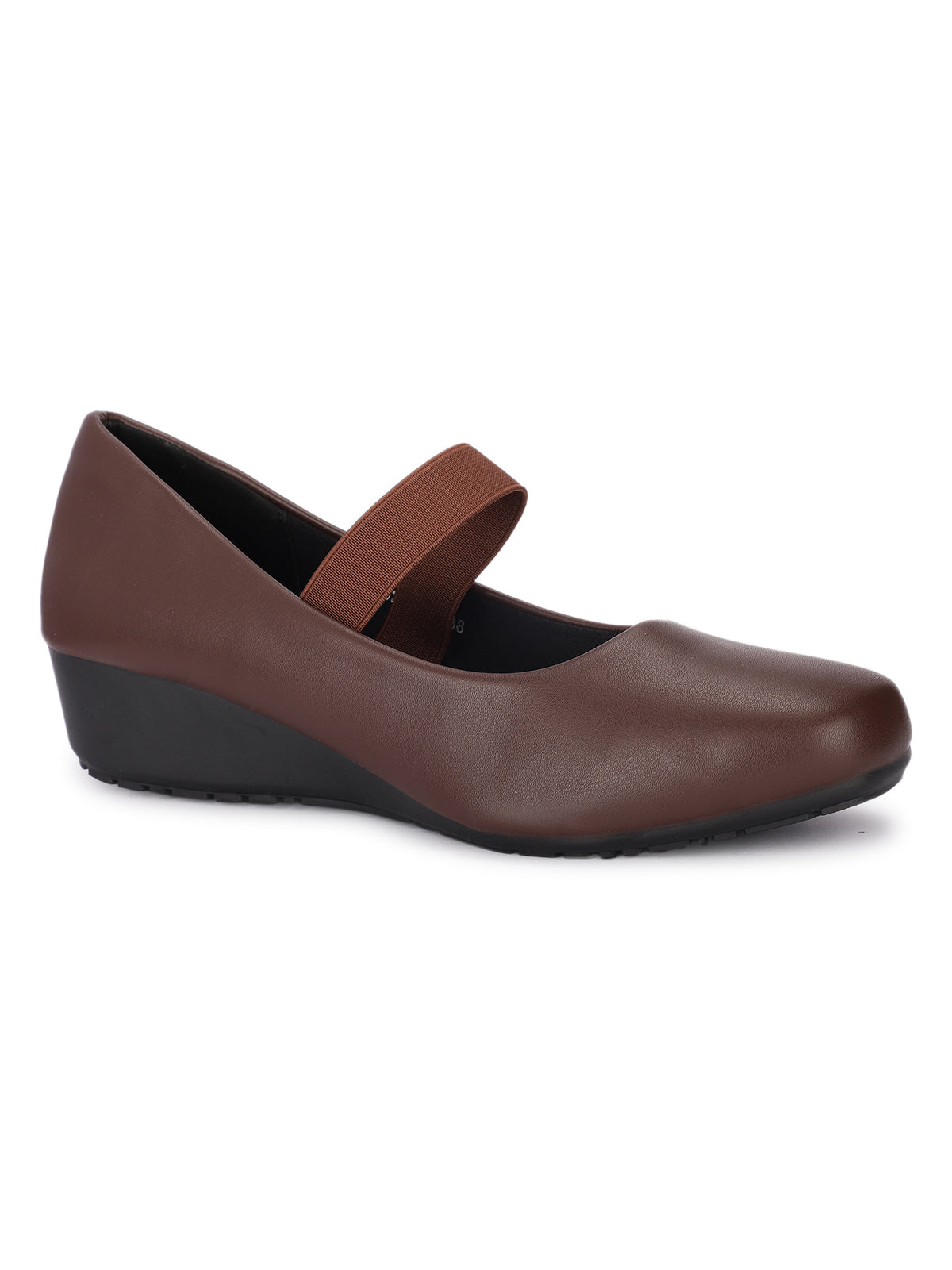 Kyra Elastic Strap Wedge Ballerinas