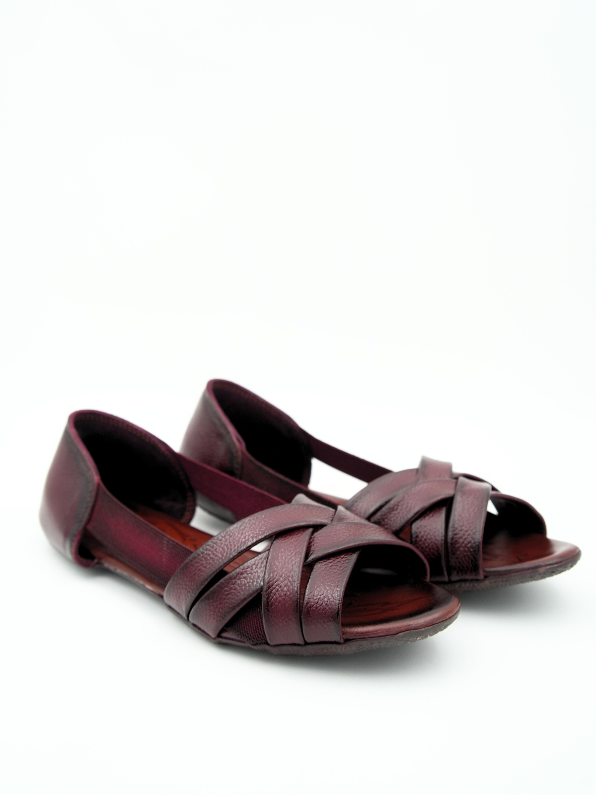 Georgia Leather Crisscross Sandals
