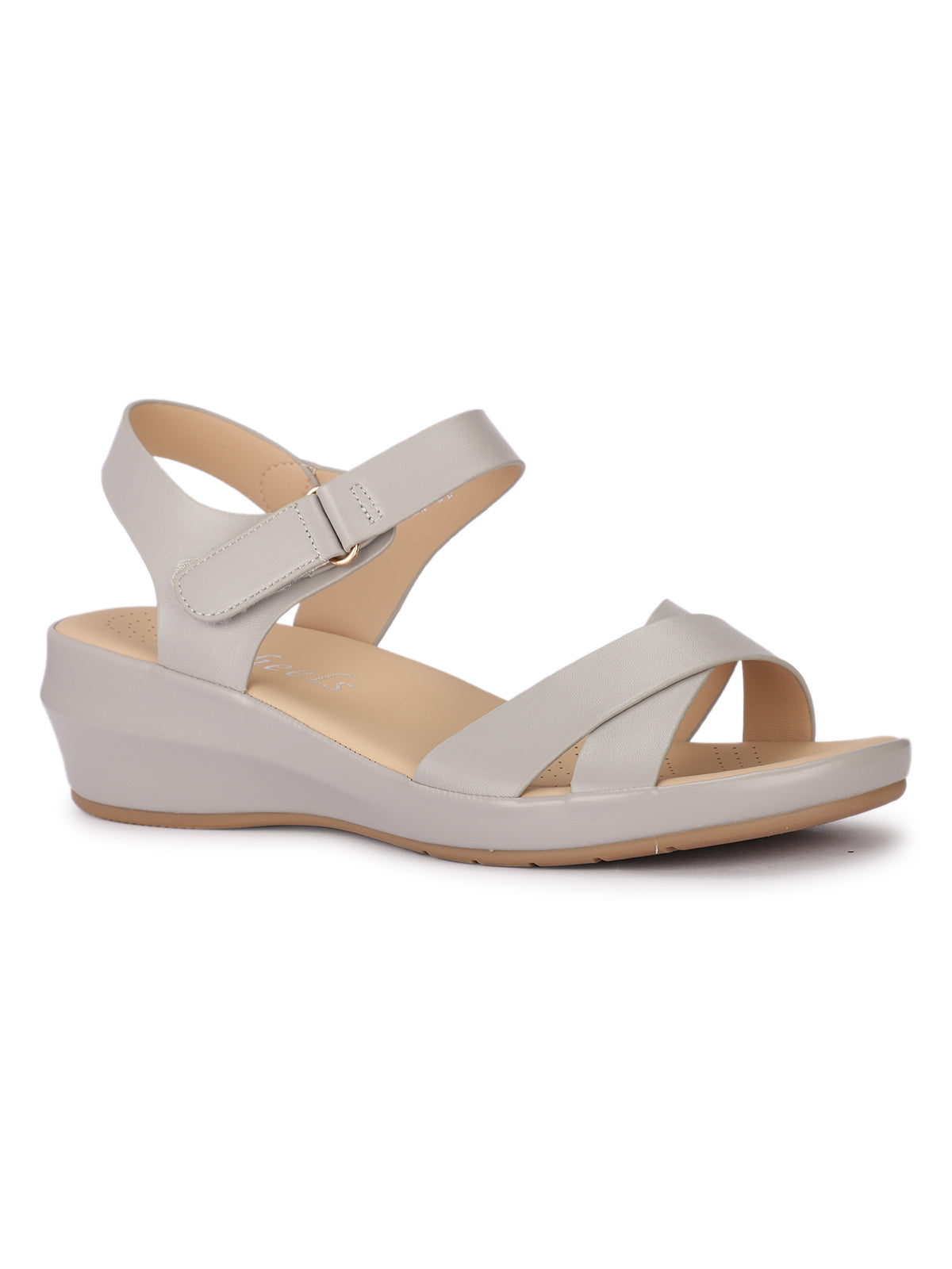 Ferina Cushioned Wedge Cross Sandals