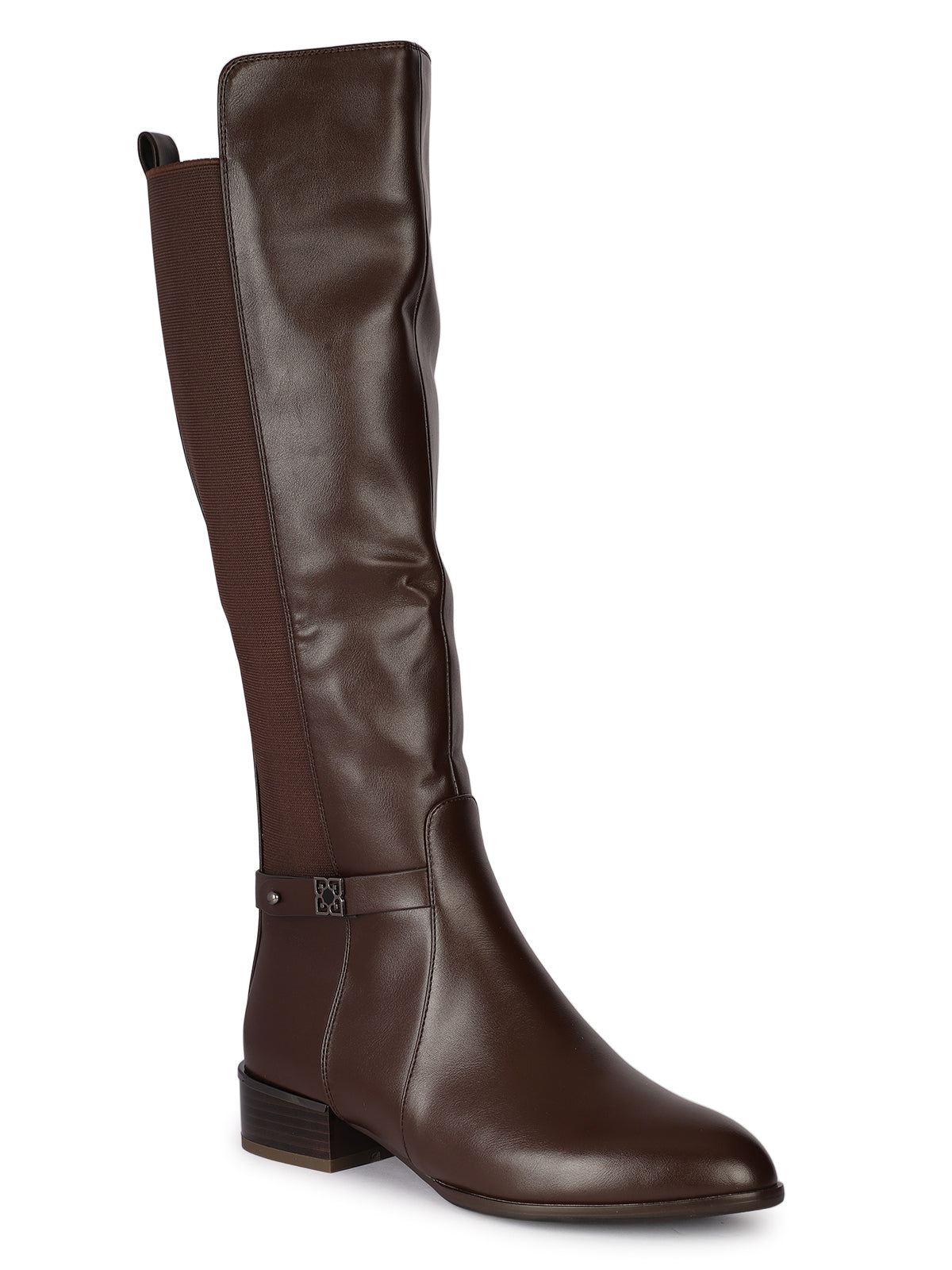 Forma Italia Premium Thigh High Boots with Low Heels