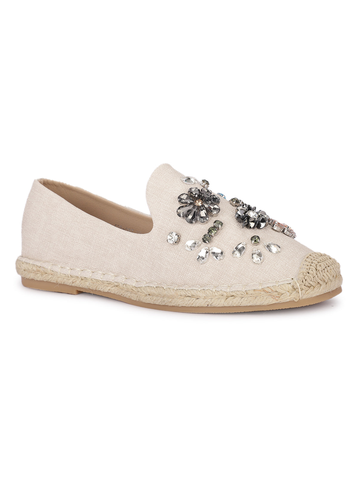 Gracia Embellished Flat Espadrilles