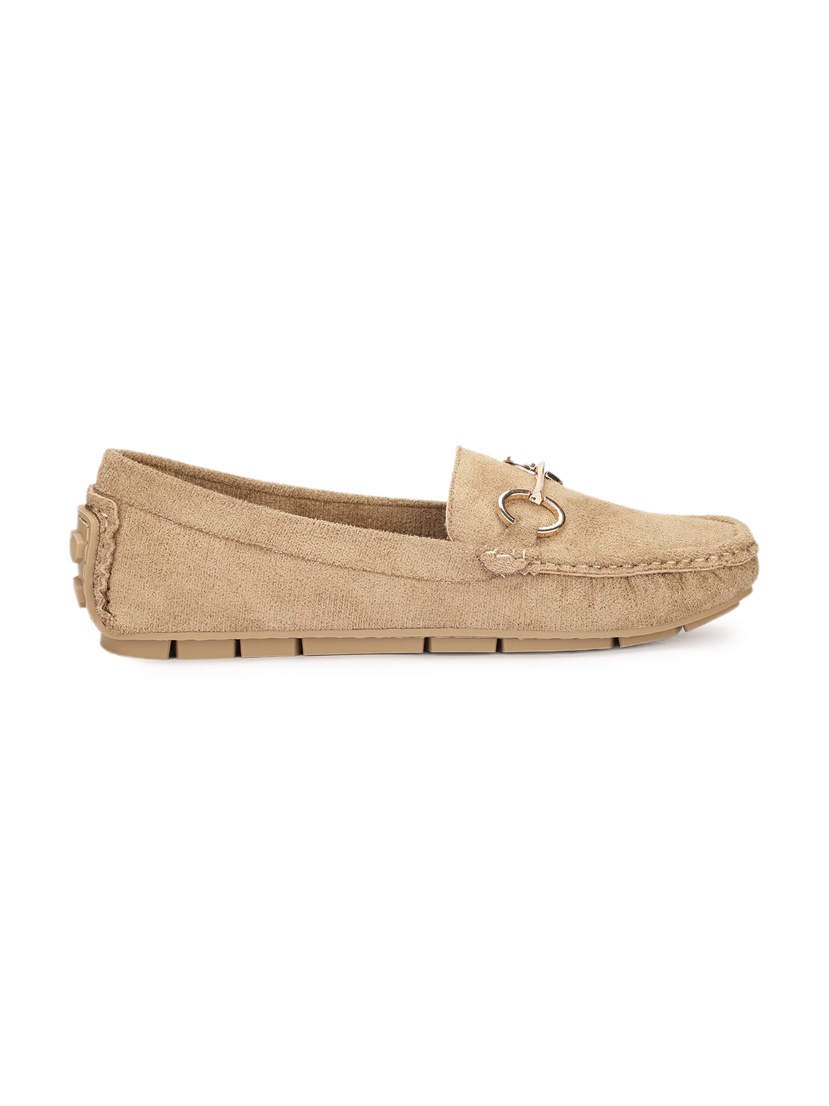 Olivia Suede Buckled Winter Loafers