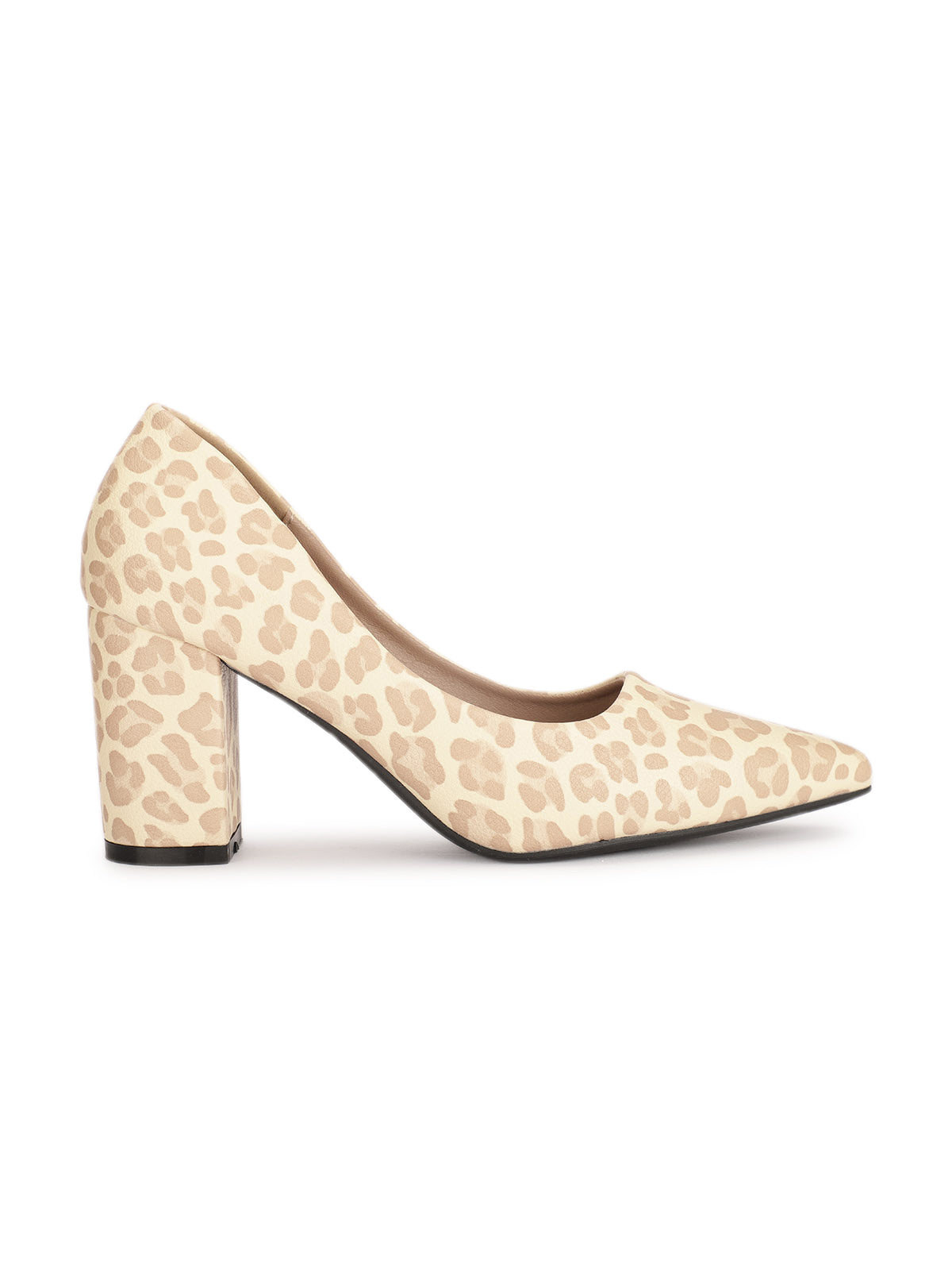 Lola Leopard Block Heel Pumps