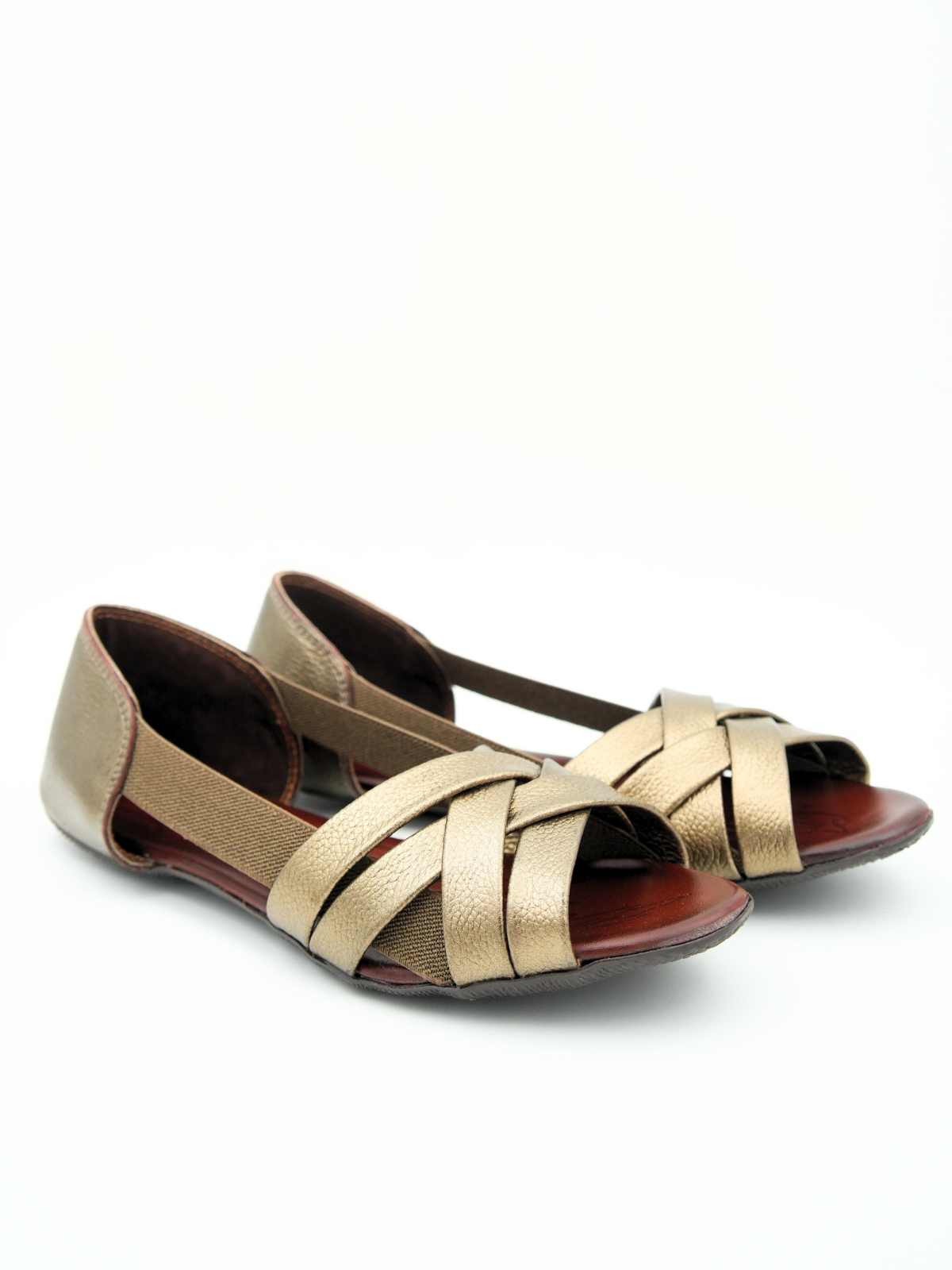 Georgia Leather Crisscross Sandals