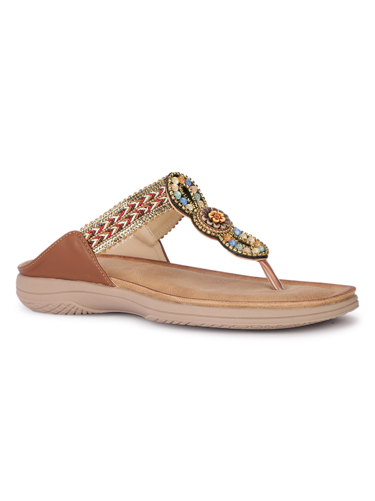 Thalassa Embroidered Cushioned Slippers