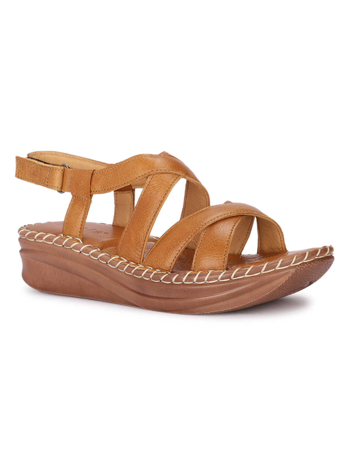 Aureva Premium Leather Strap Sandals - The Heels India