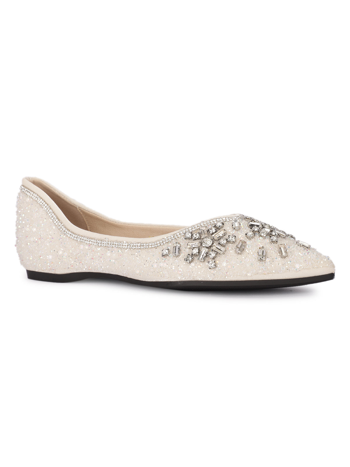 Ravello Bling Embellished Flat Ballerinas