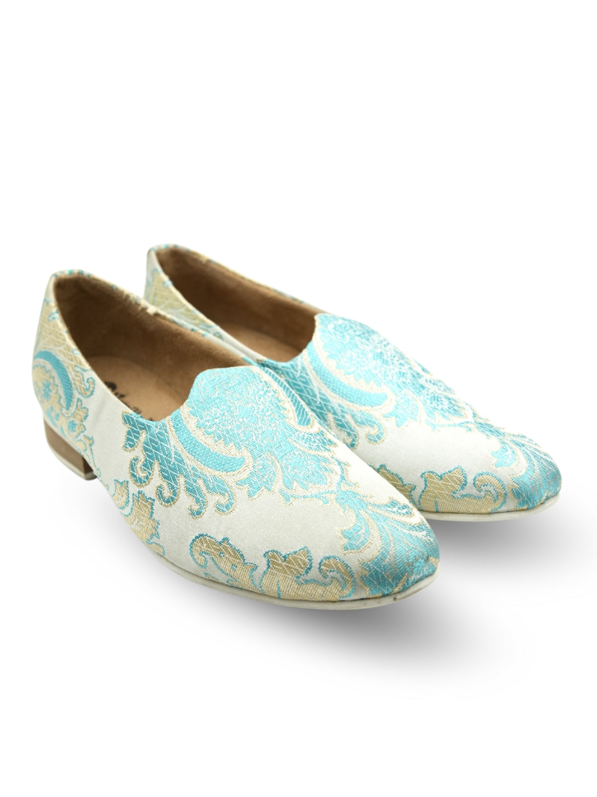 Kevin Ethnic Embroidered Jutti (light blue