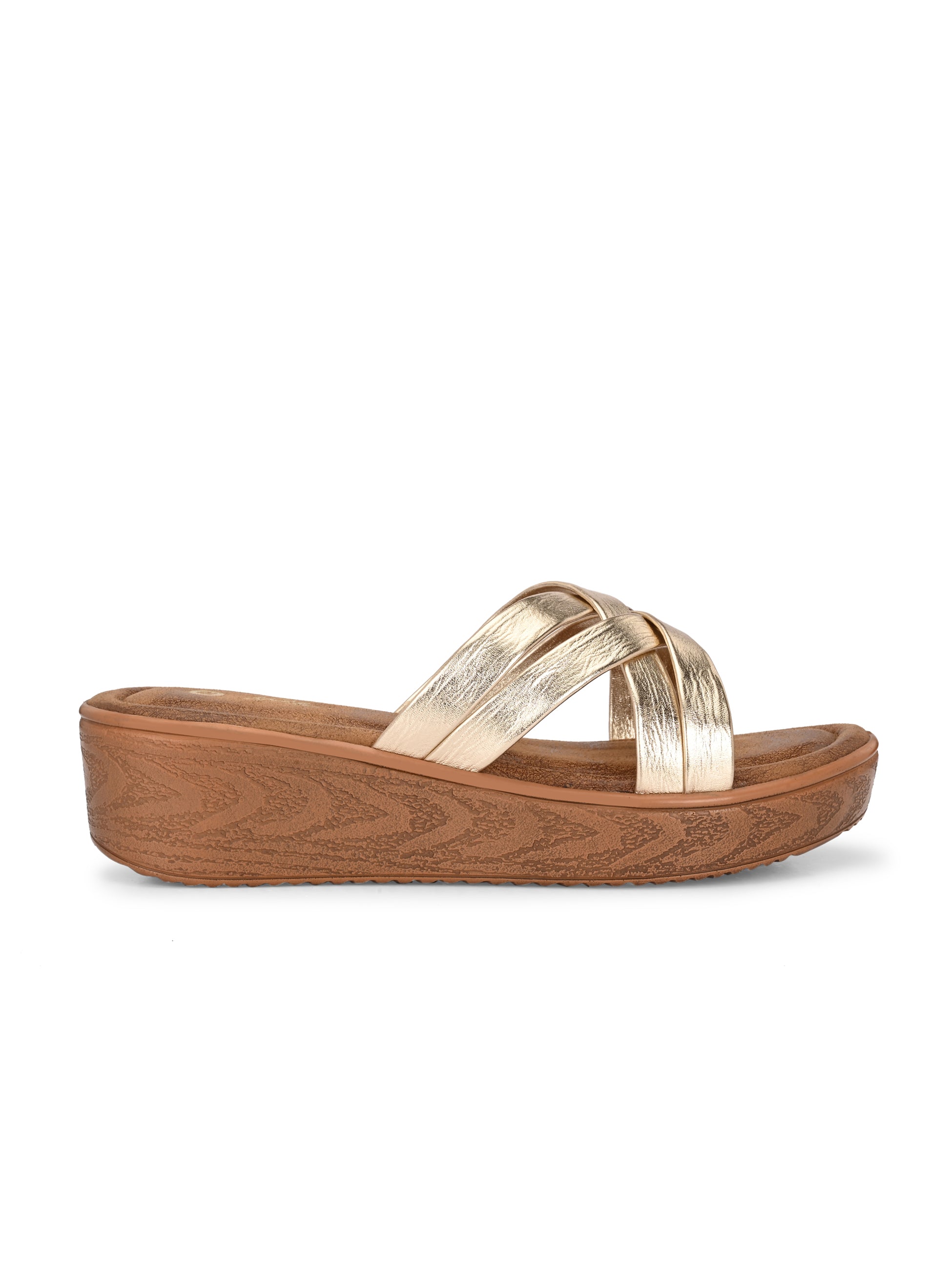 Kaiva Wedge Cross Slippers