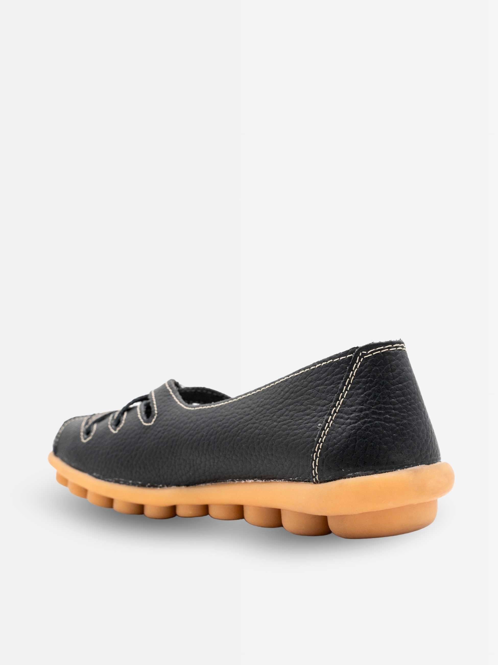 Zuri Criss Cross Leather Loafers