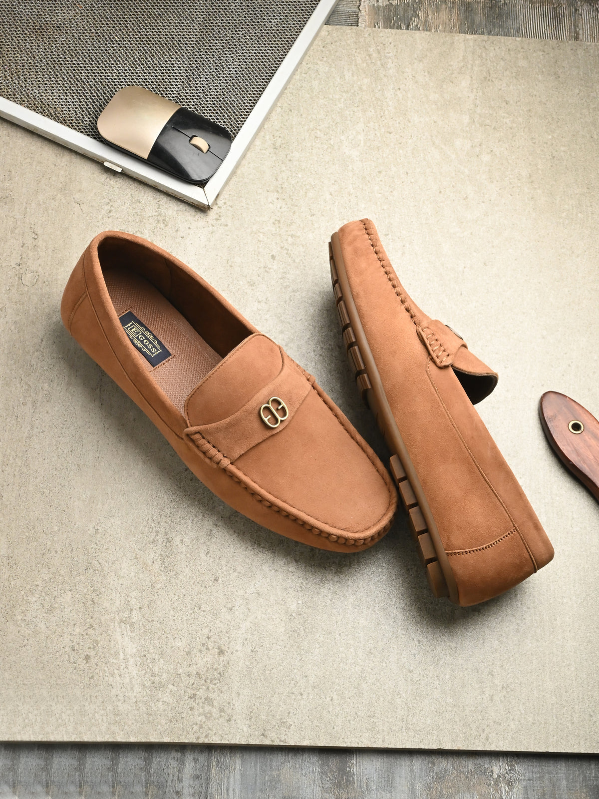Ascend Tan Leather Loafers - The Heels India