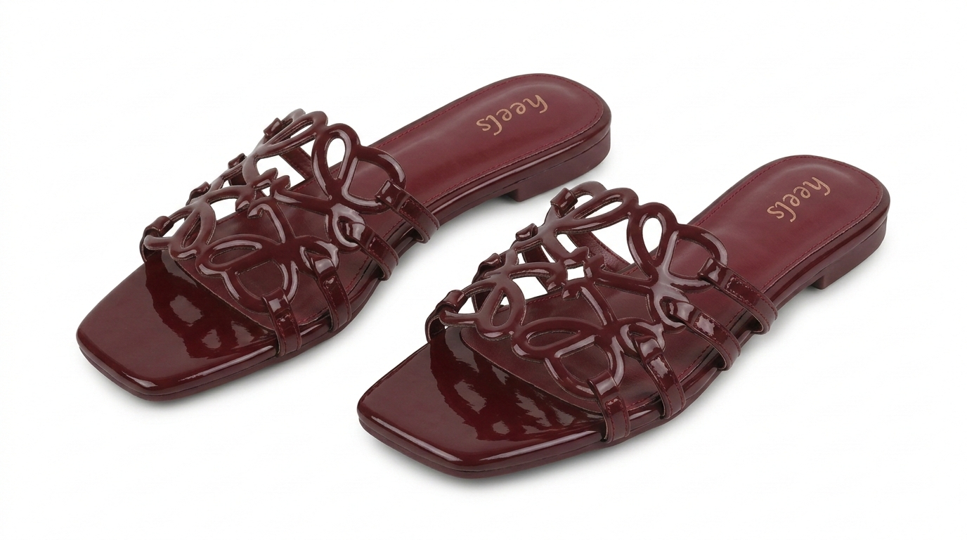 Lola Laser Cut Cushioned Summer Sliders