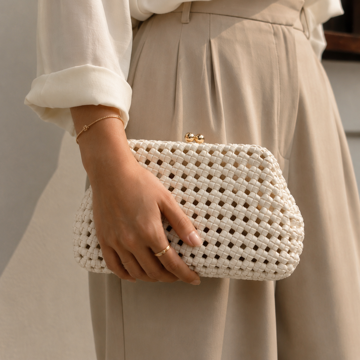 Woven Soft Quilt Sling Bags