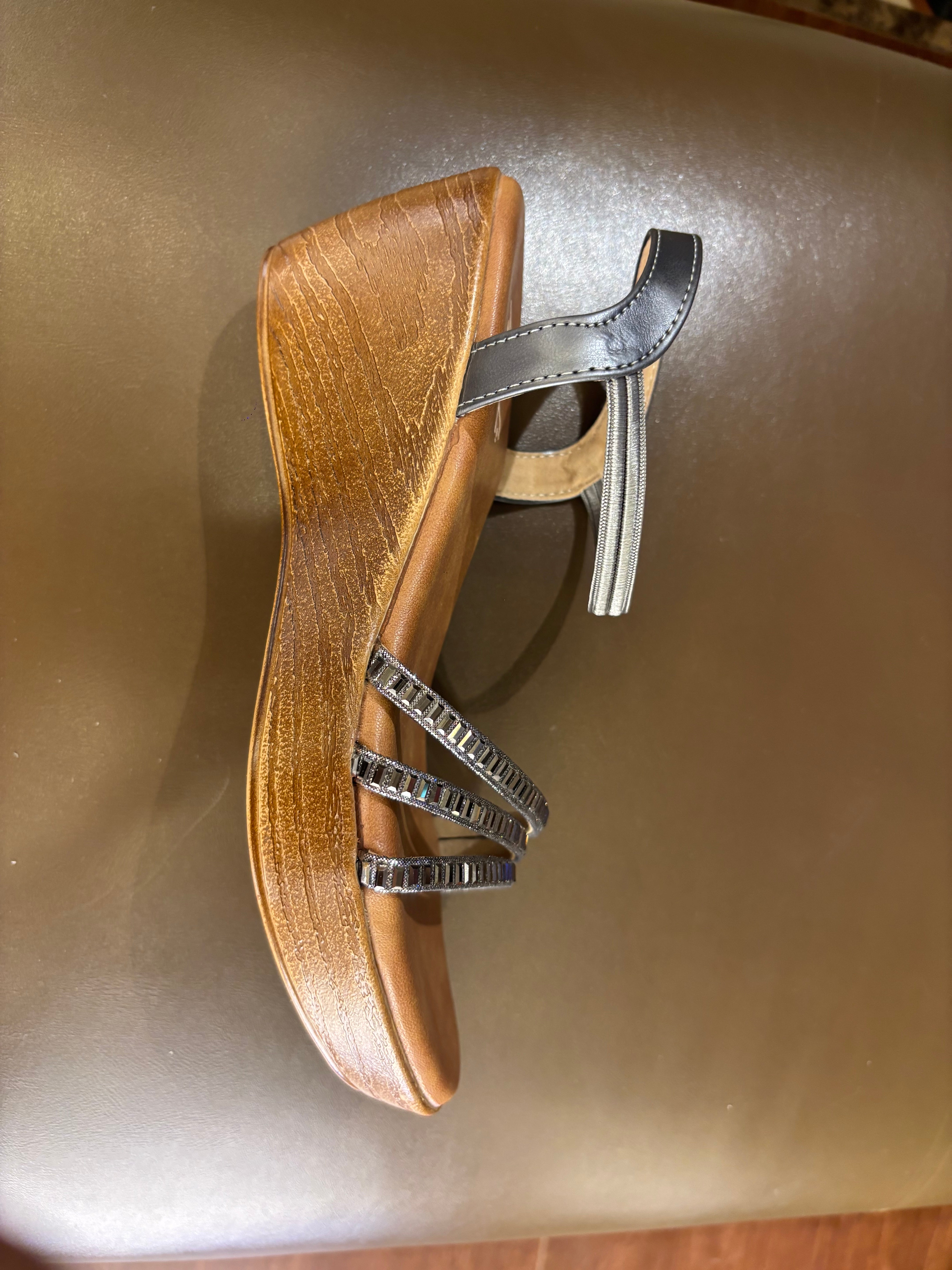 Fiza Bling Peep Toe Wedge Sandals