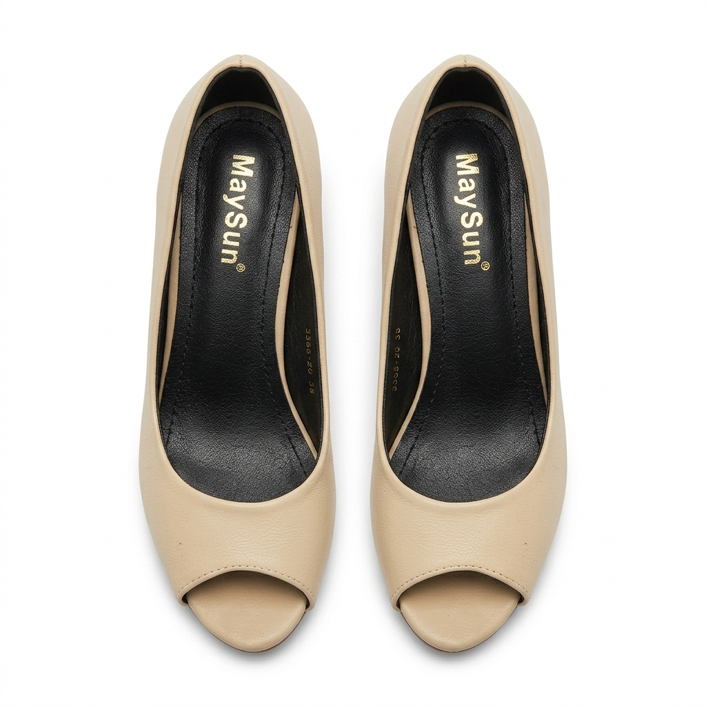Opera Peep Toe Pencil Heels