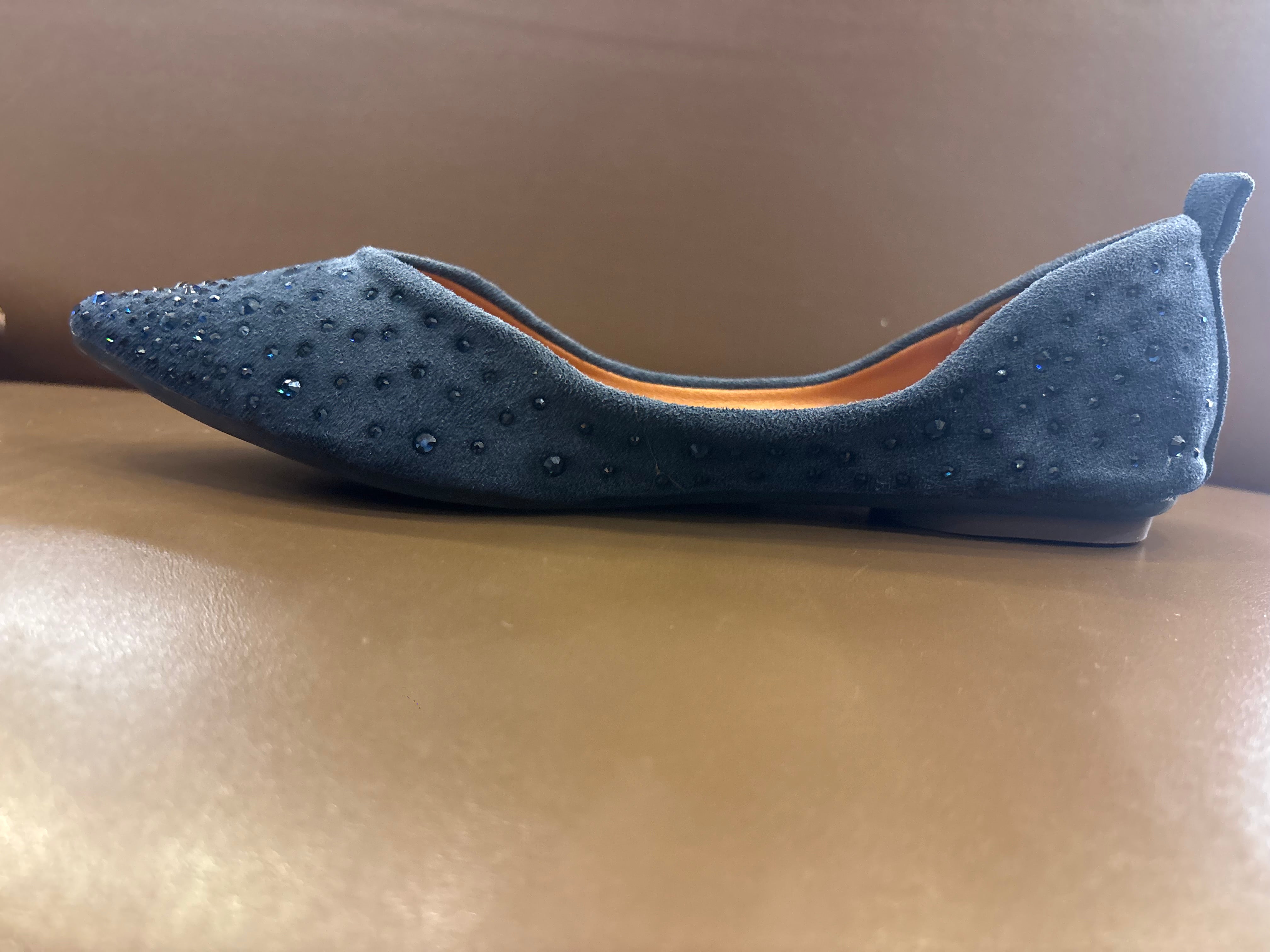 Tamara Bling Flexi Pointed Toe Flat Ballerinas