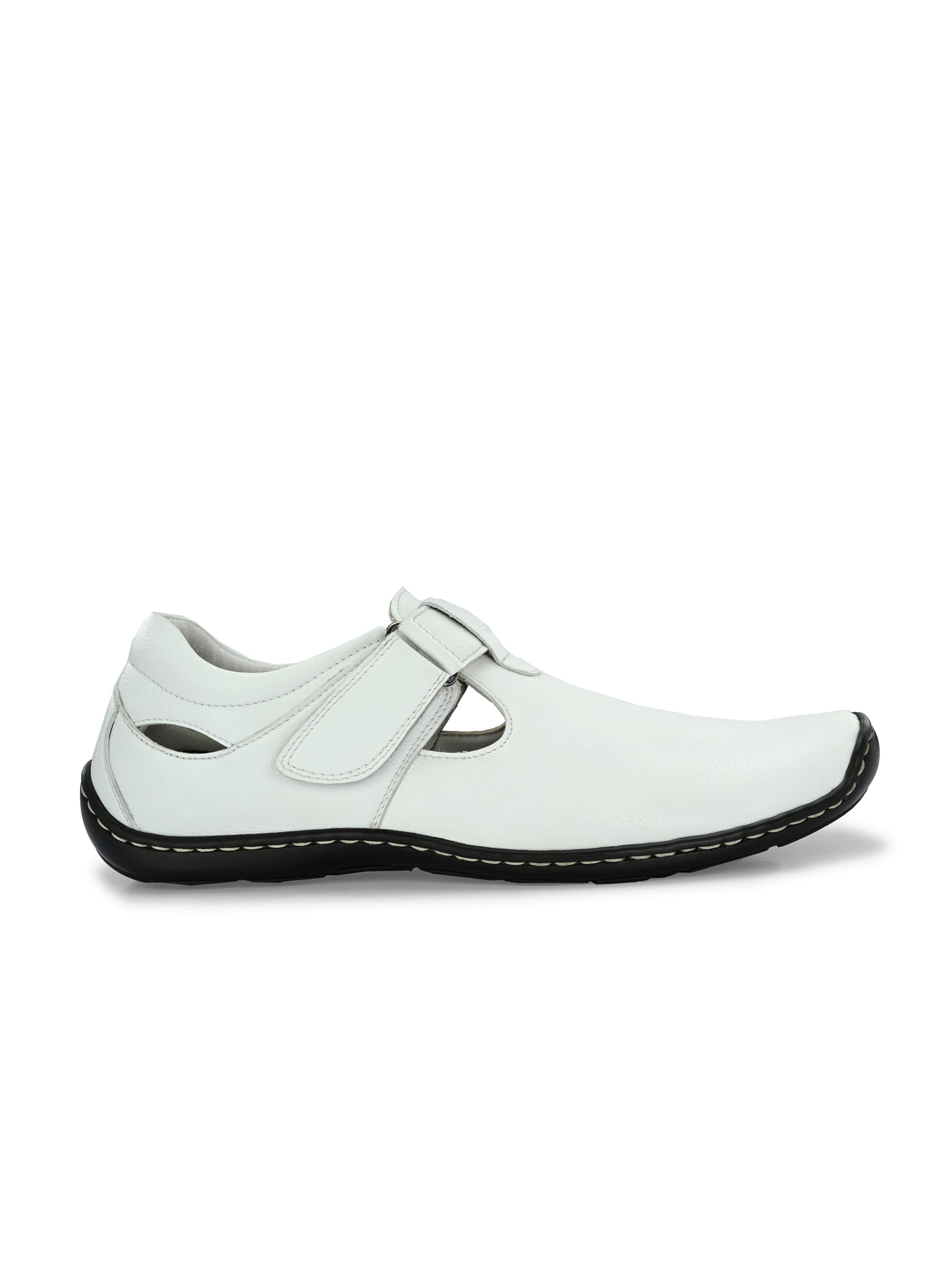 Brunel Leather Velcro Roman Sandals